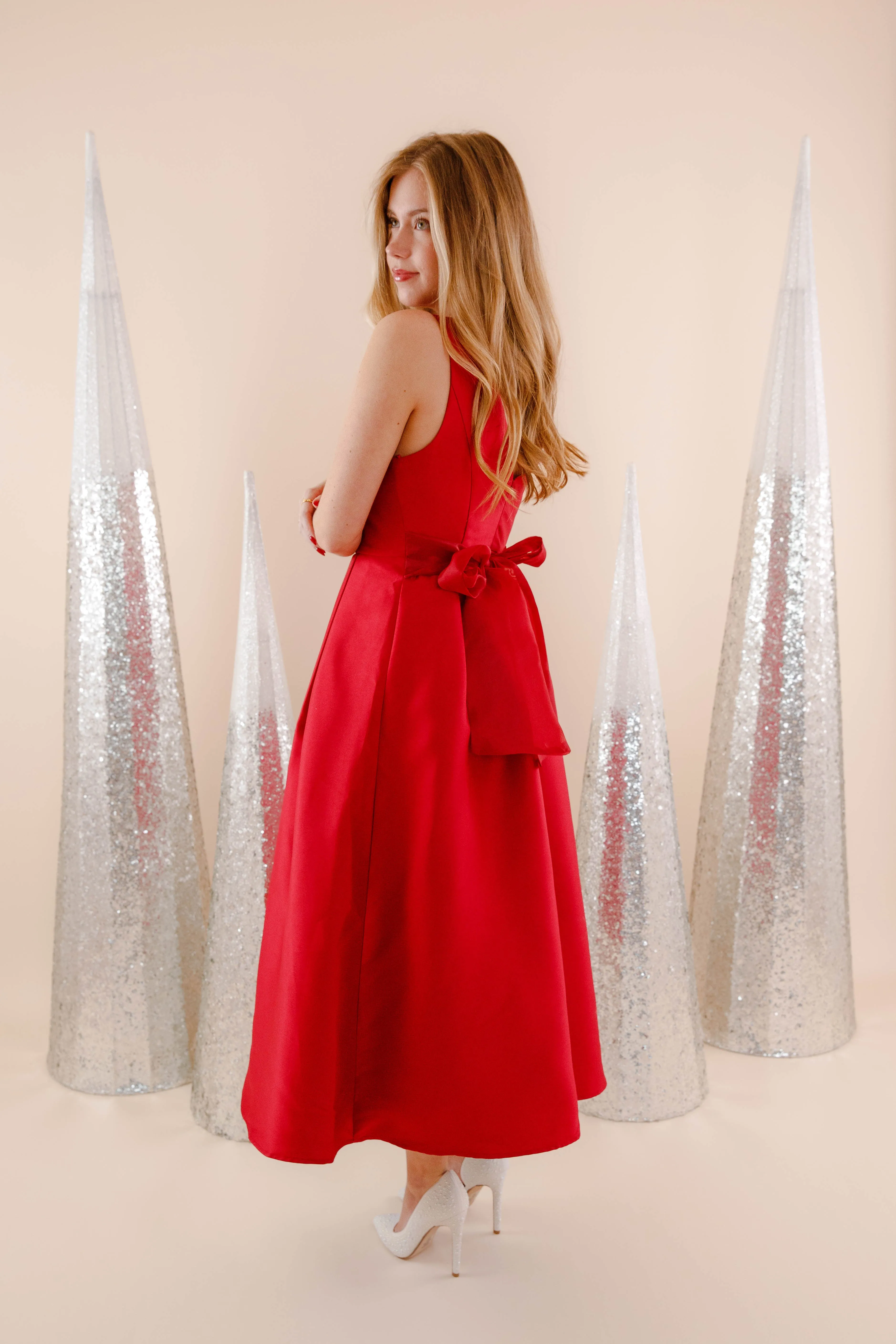 Low Key Delicate Mood Joyful Times Midi Dress