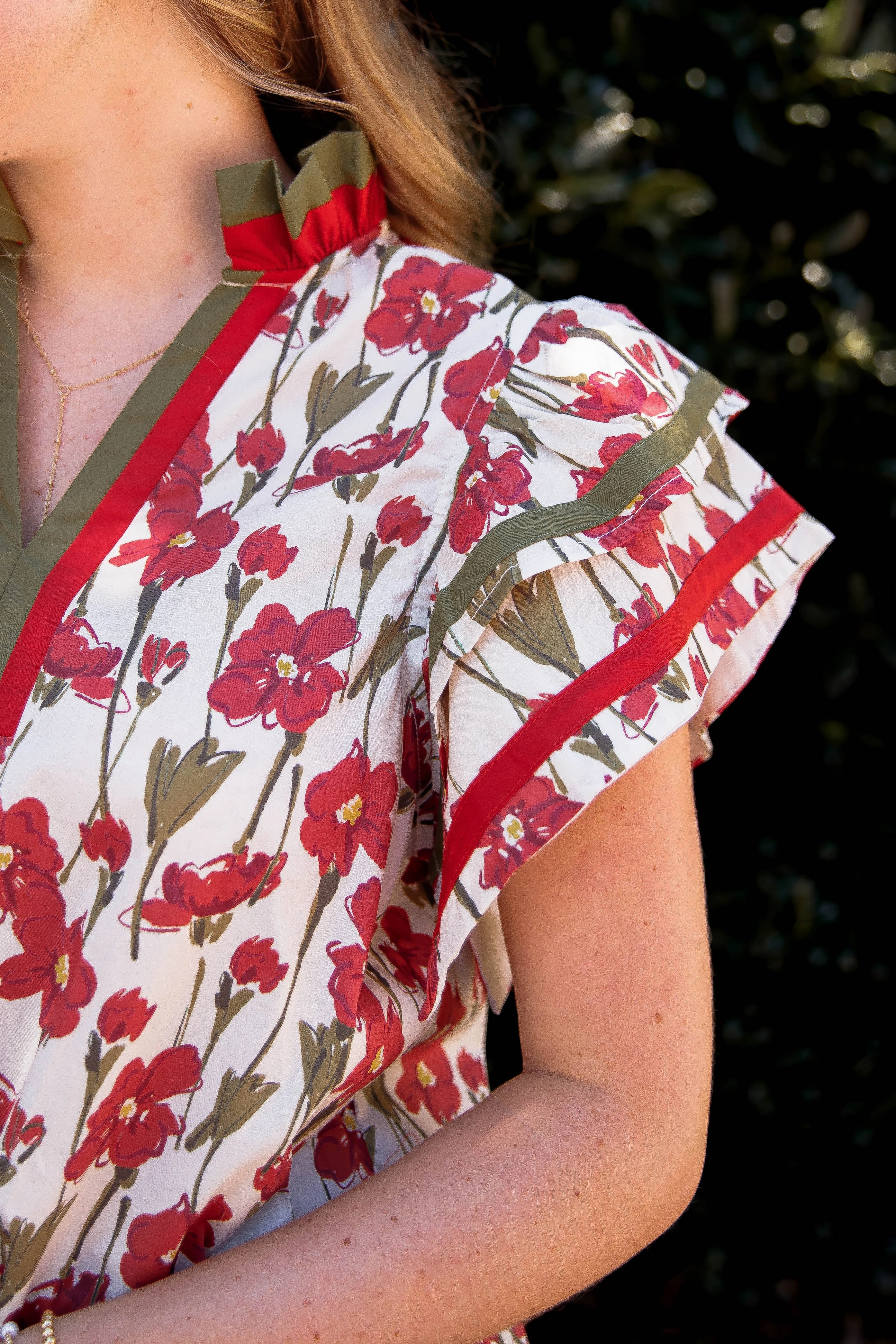 Hidden Pocket Odor Resistant Material Gentle On My Mind Blouse