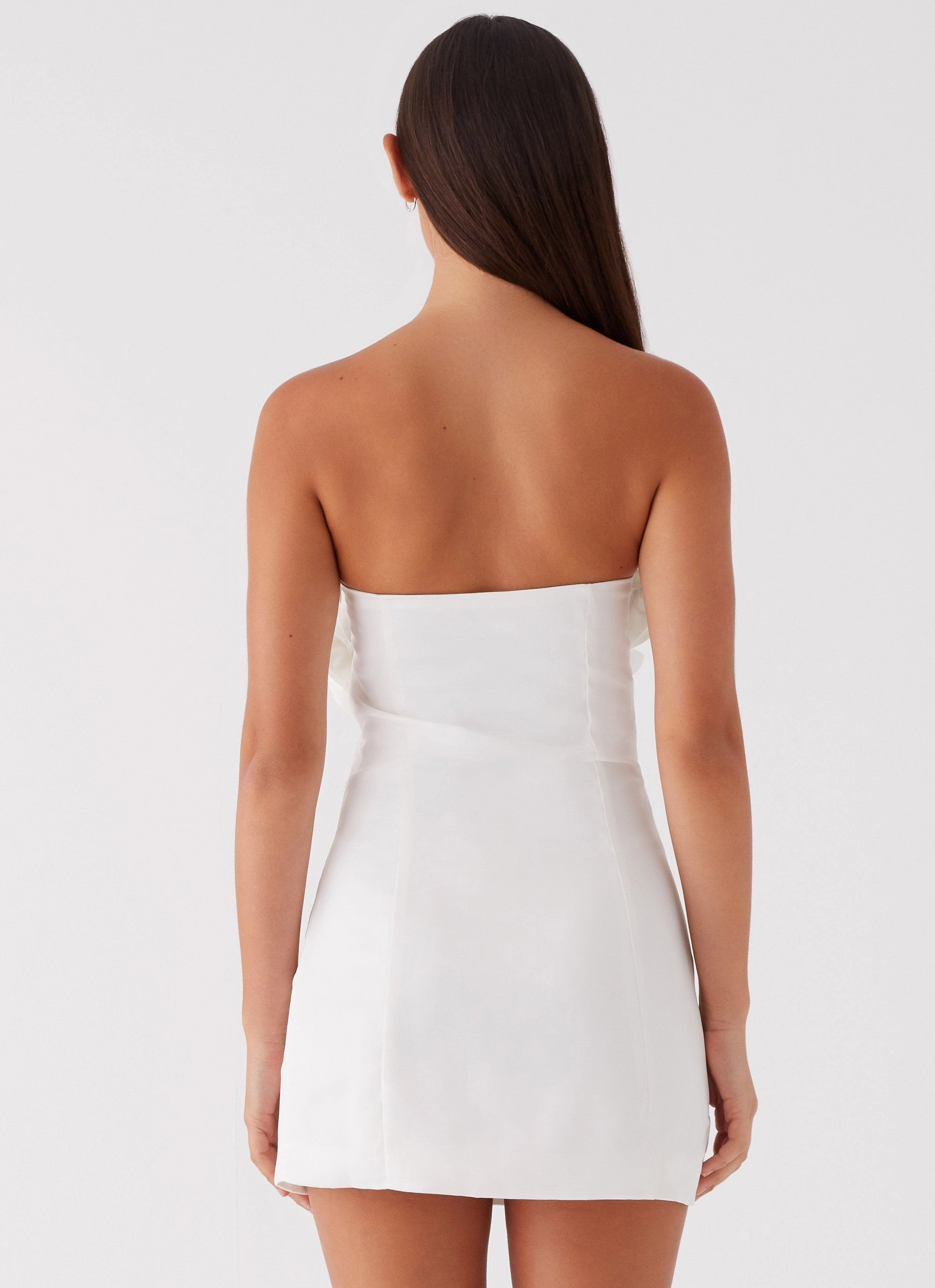 Quick Glam Bouquet Dream Mini Dress - White