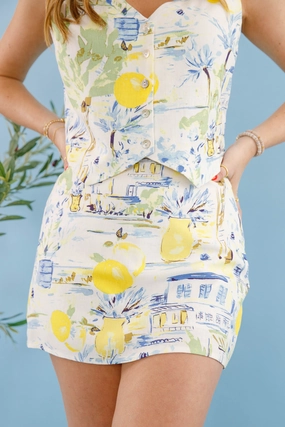 Eco Friendly Dye My Summer In Capri Skort