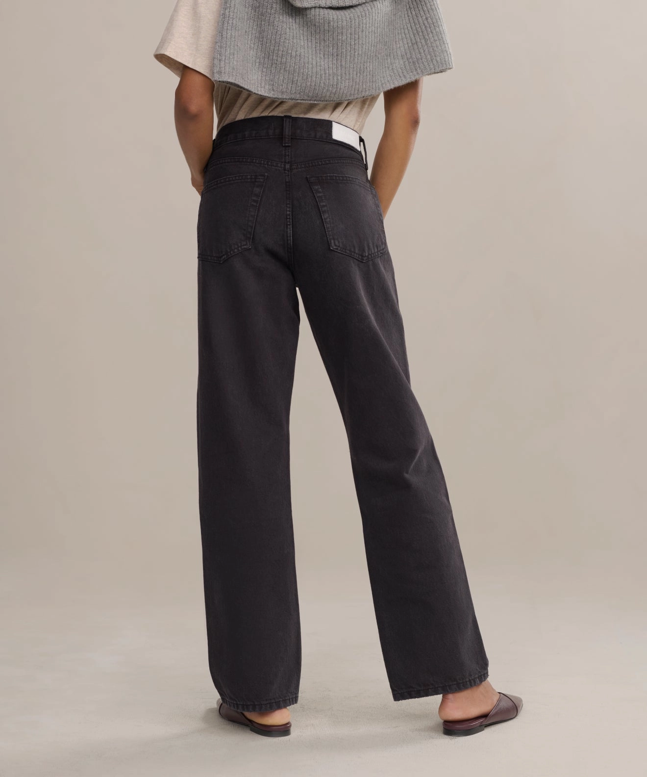 Breathable mesh lining Organic Cotton Easy Straight Crop