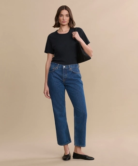 Non Restrictive Cut Sport Layer Easy Straight Crop