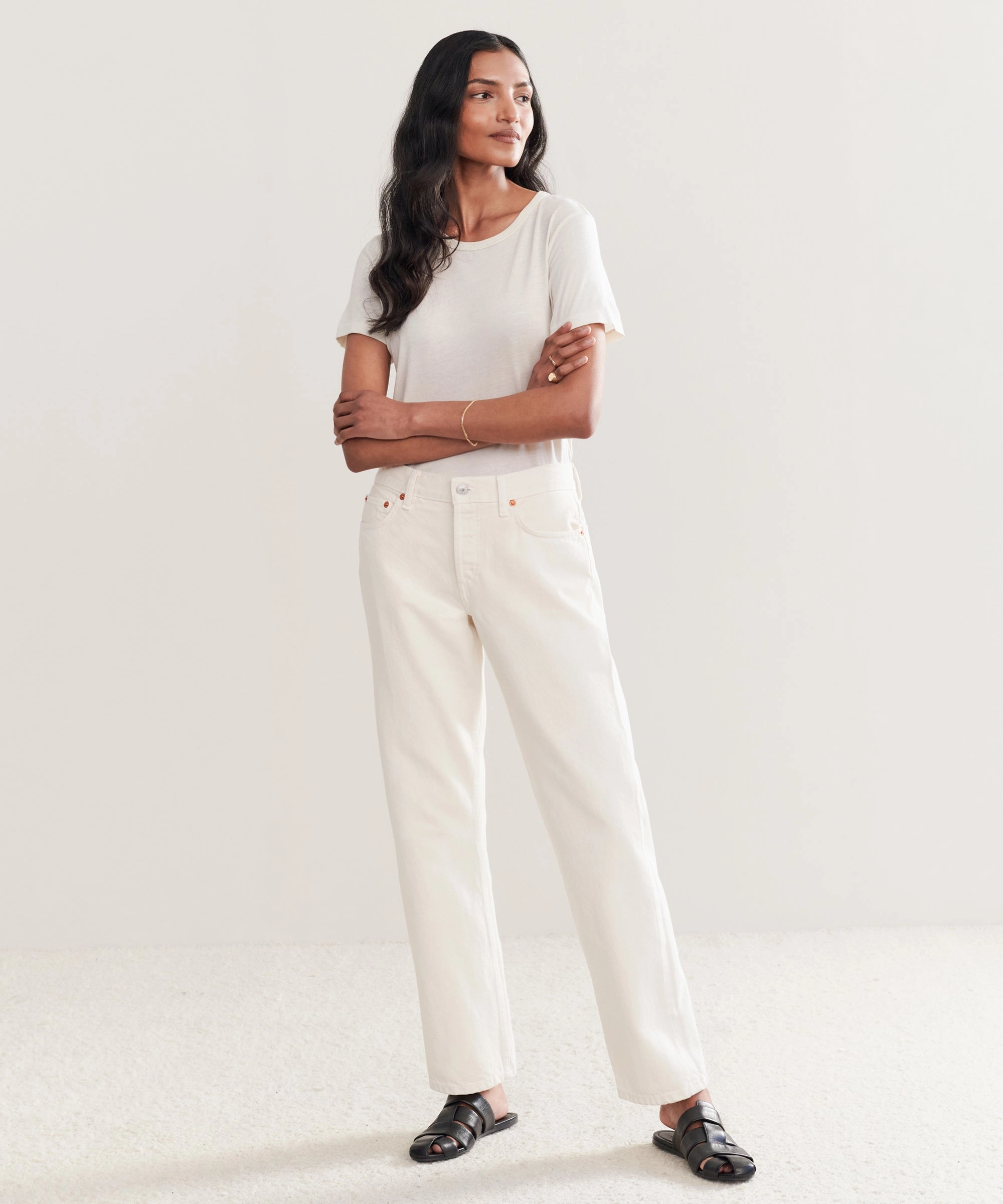 Easy Straight Crop Sporty Chic stain resistant coating