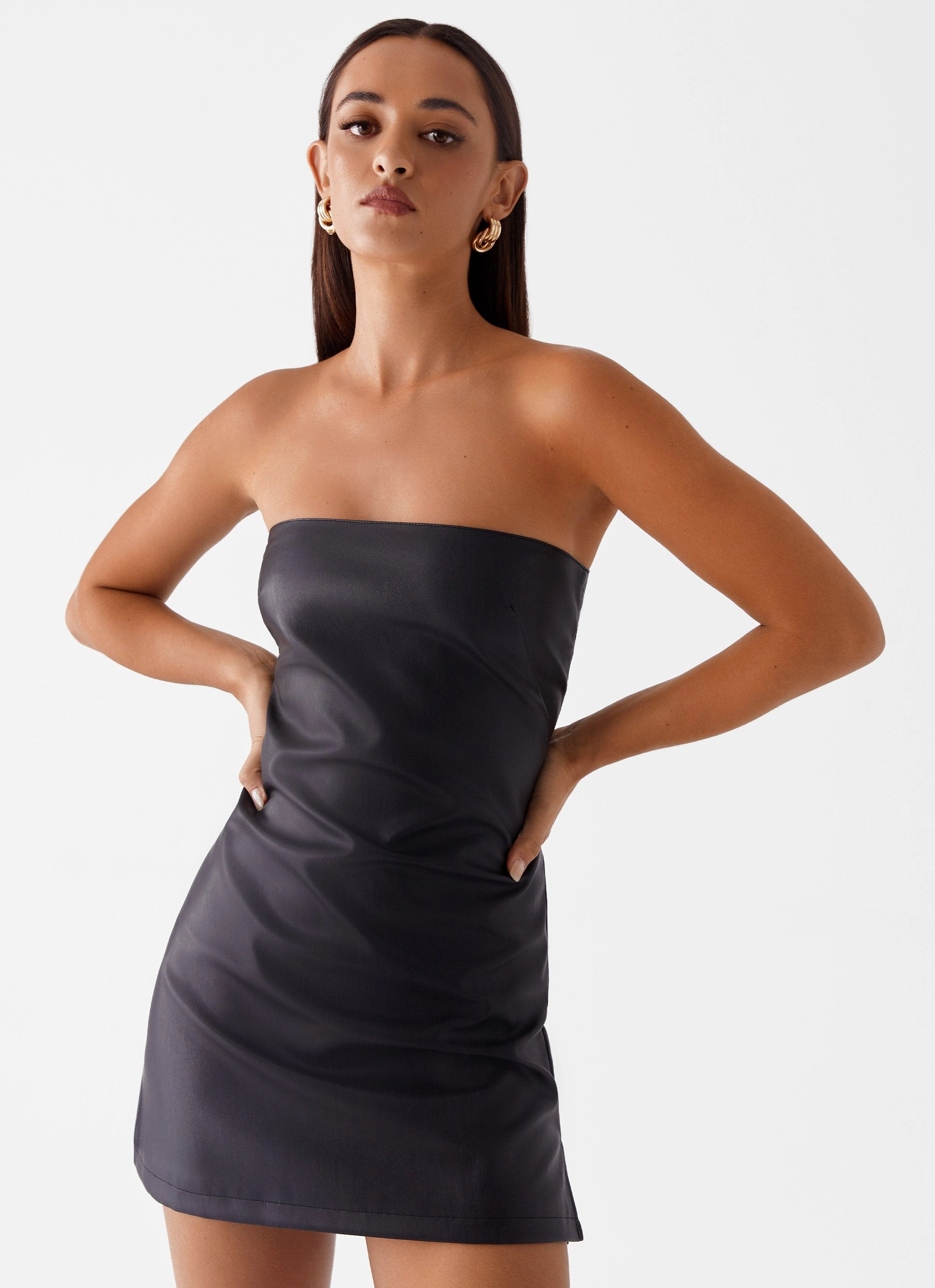 Kenny Mini Dress - Black All-Purpose Wear Sharp Fit
