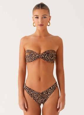 Eco-friendly Delta Bikini Bottoms - Cheetah