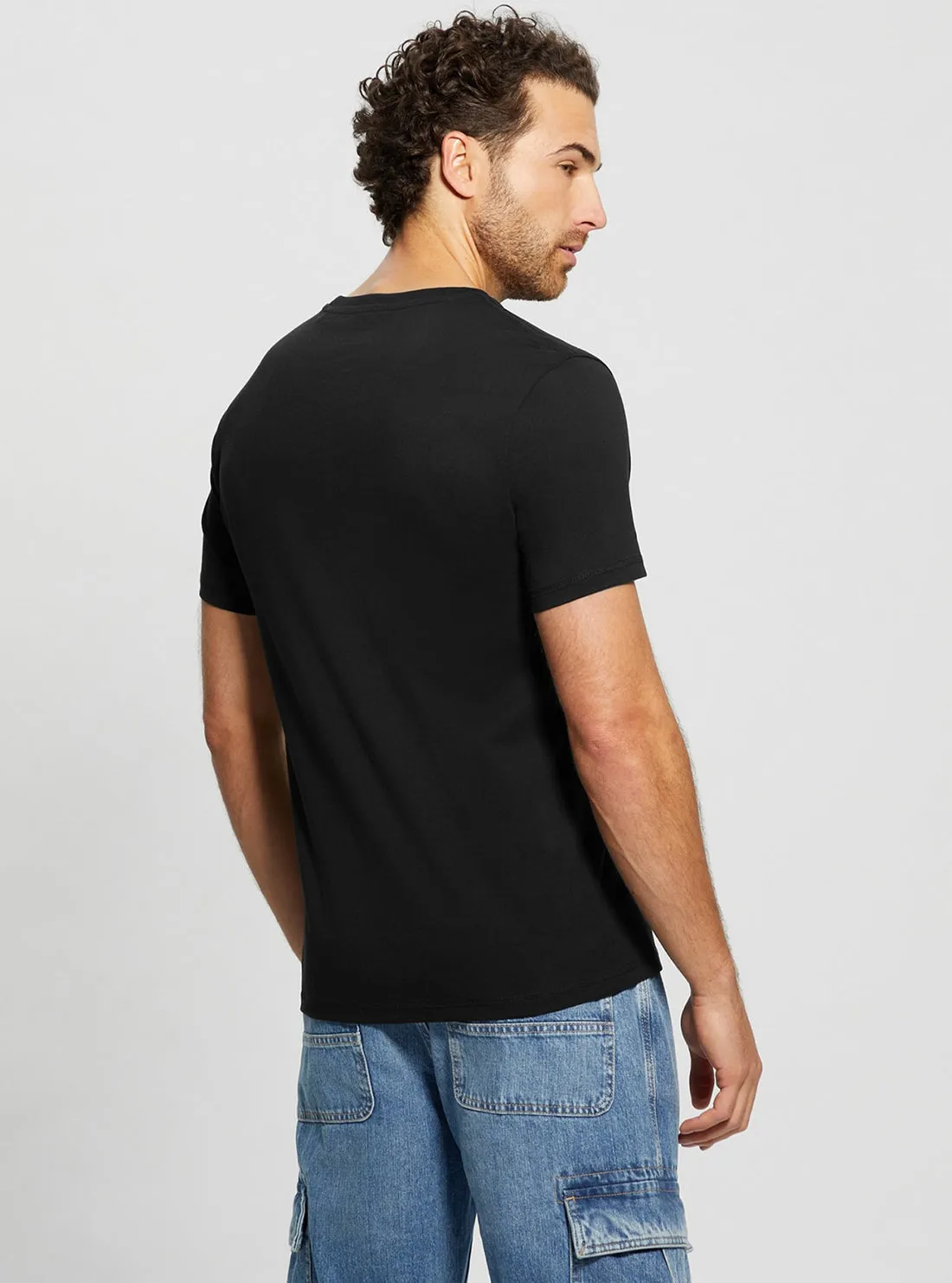 Eco Black Multi Coloured Logo T-Shirt