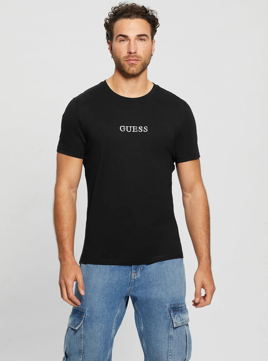 Eco Black Multi Coloured Logo T-Shirt