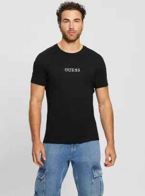 Eco Black Multi Coloured Logo T-Shirt