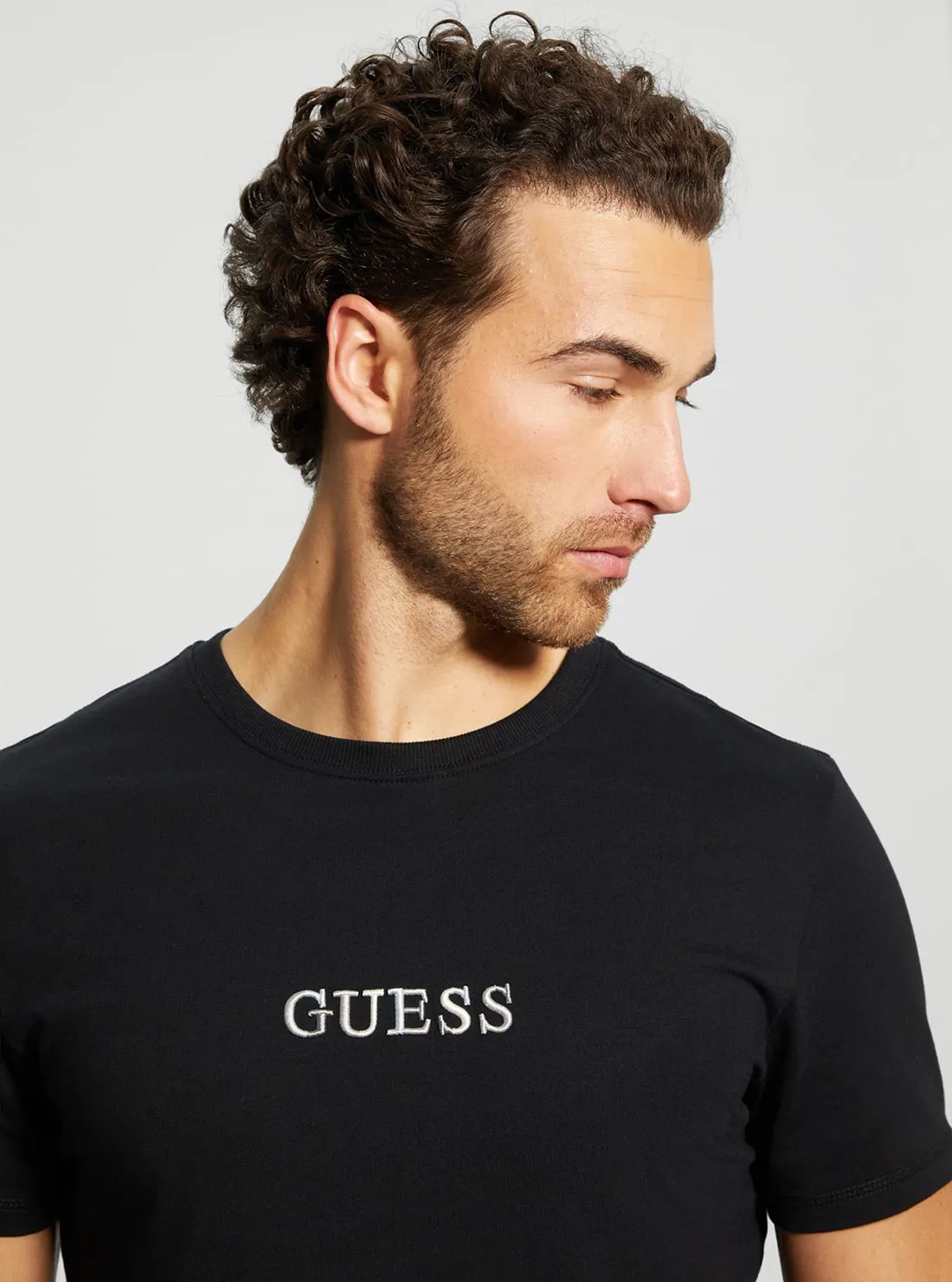 Eco Black Multi Coloured Logo T-Shirt
