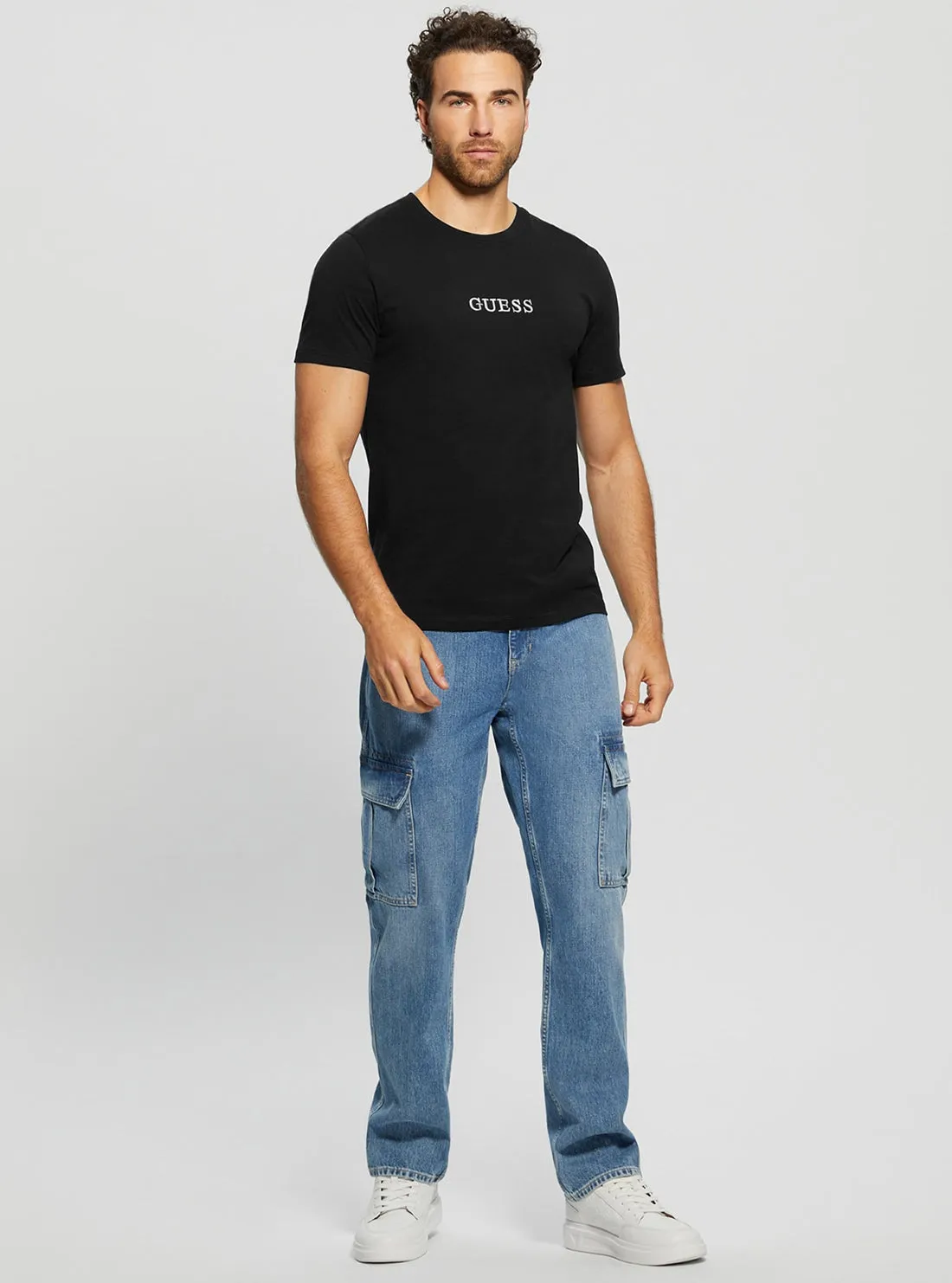 Eco Black Multi Coloured Logo T-Shirt