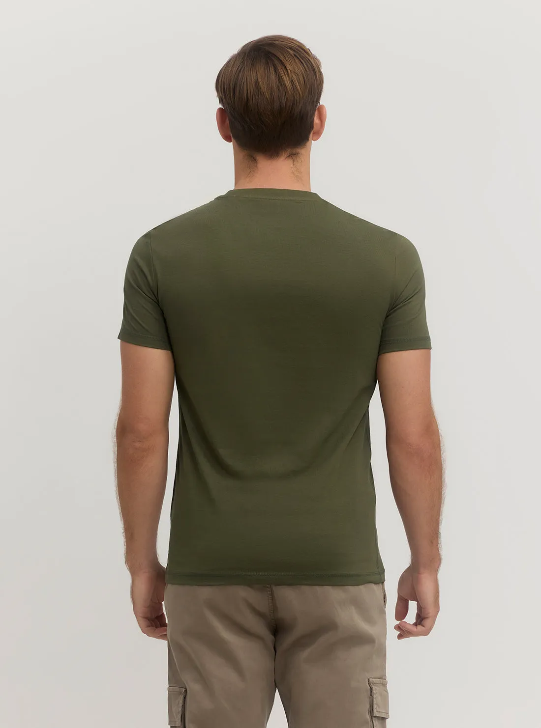 Eco Olive Green Logo Aidy T-Shirt
