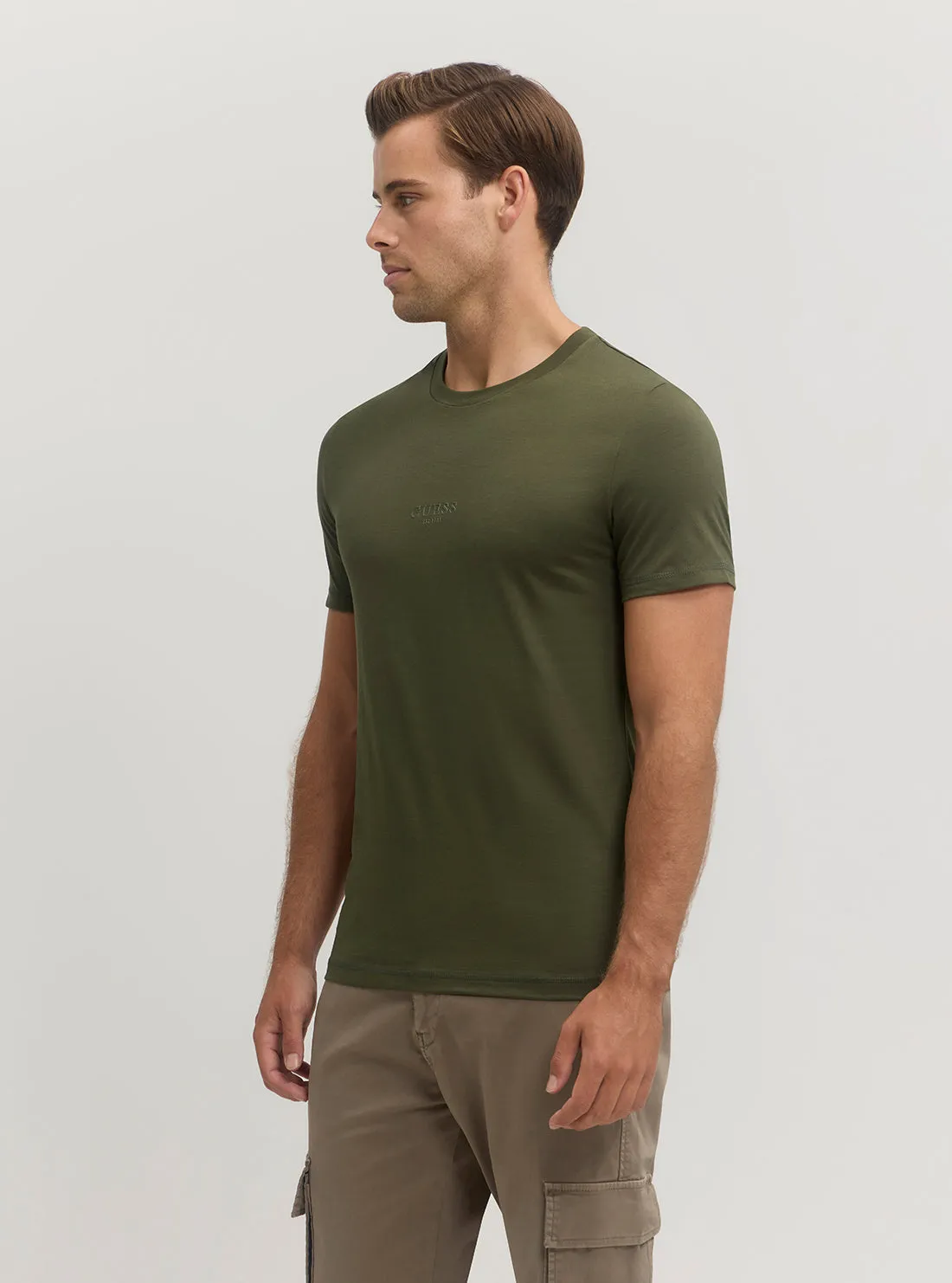 Eco Olive Green Logo Aidy T-Shirt
