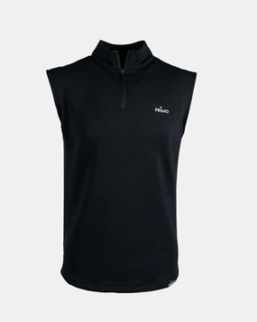 Black Quarter Zip Vest UltraSoftInterior