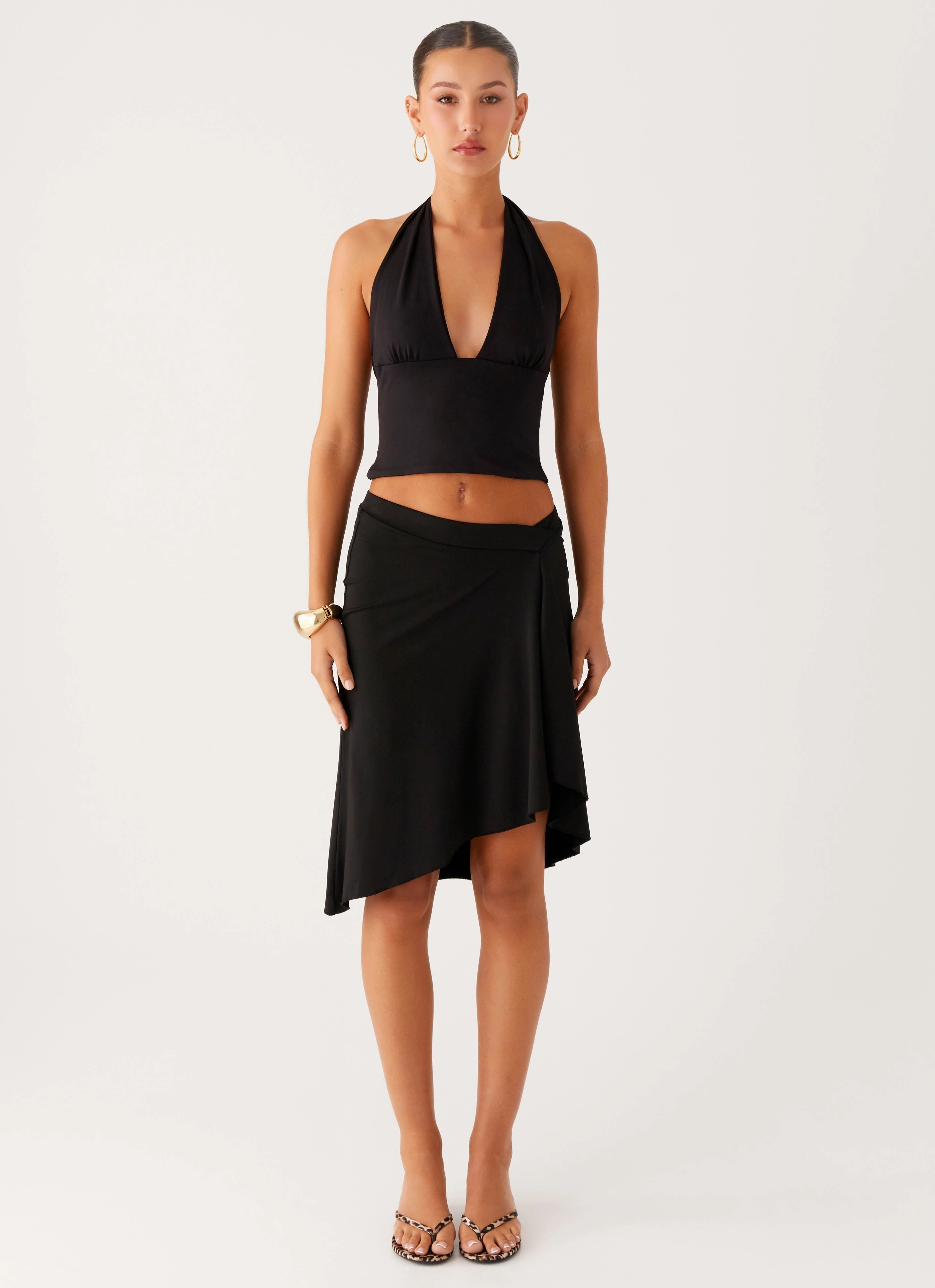 Fade Out Hardwear Halter Top - Black Reinforced Shoulders