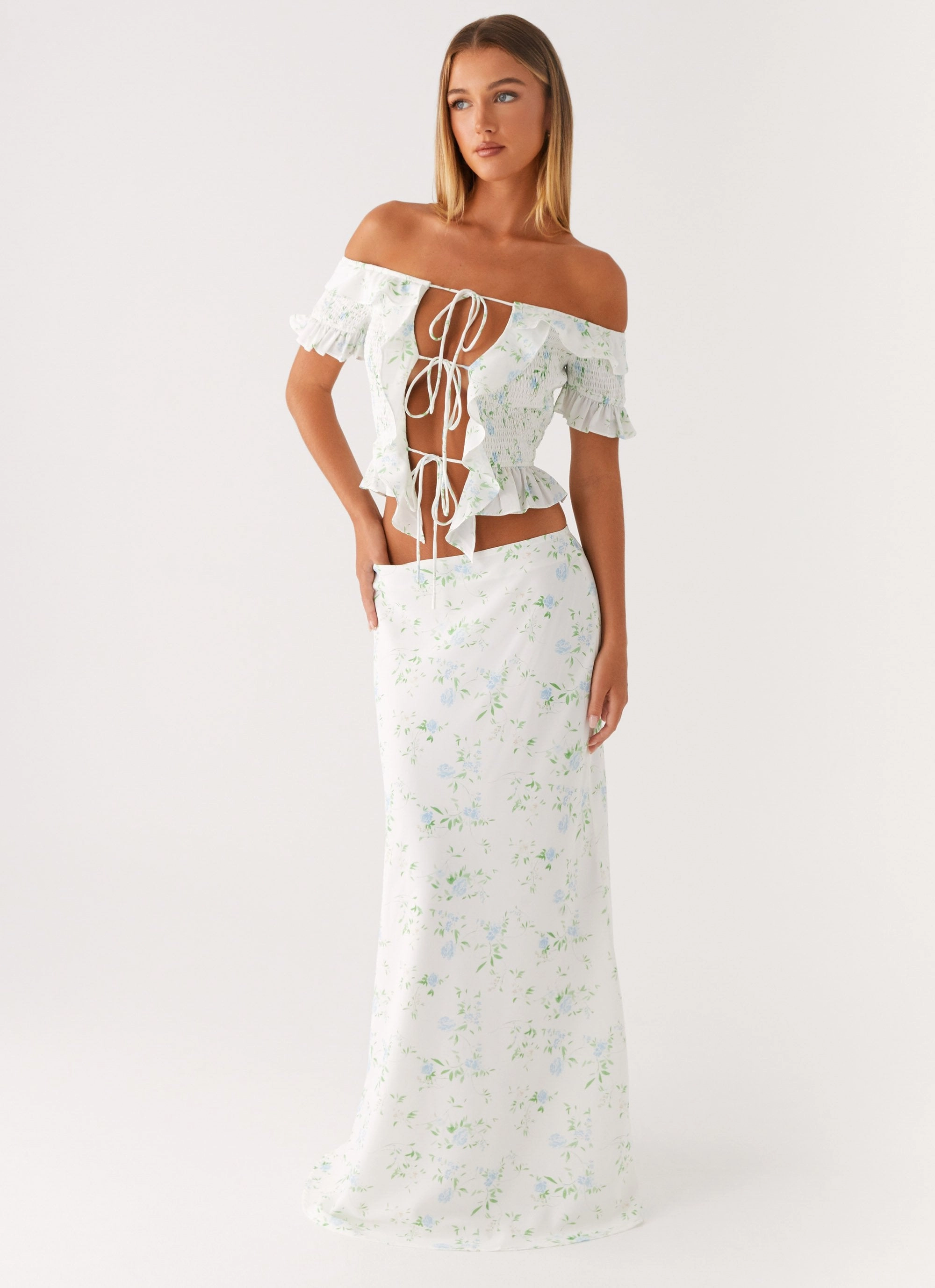 Star Girl Maxi Skirt - Vintage Ditsy Floral Multi Use