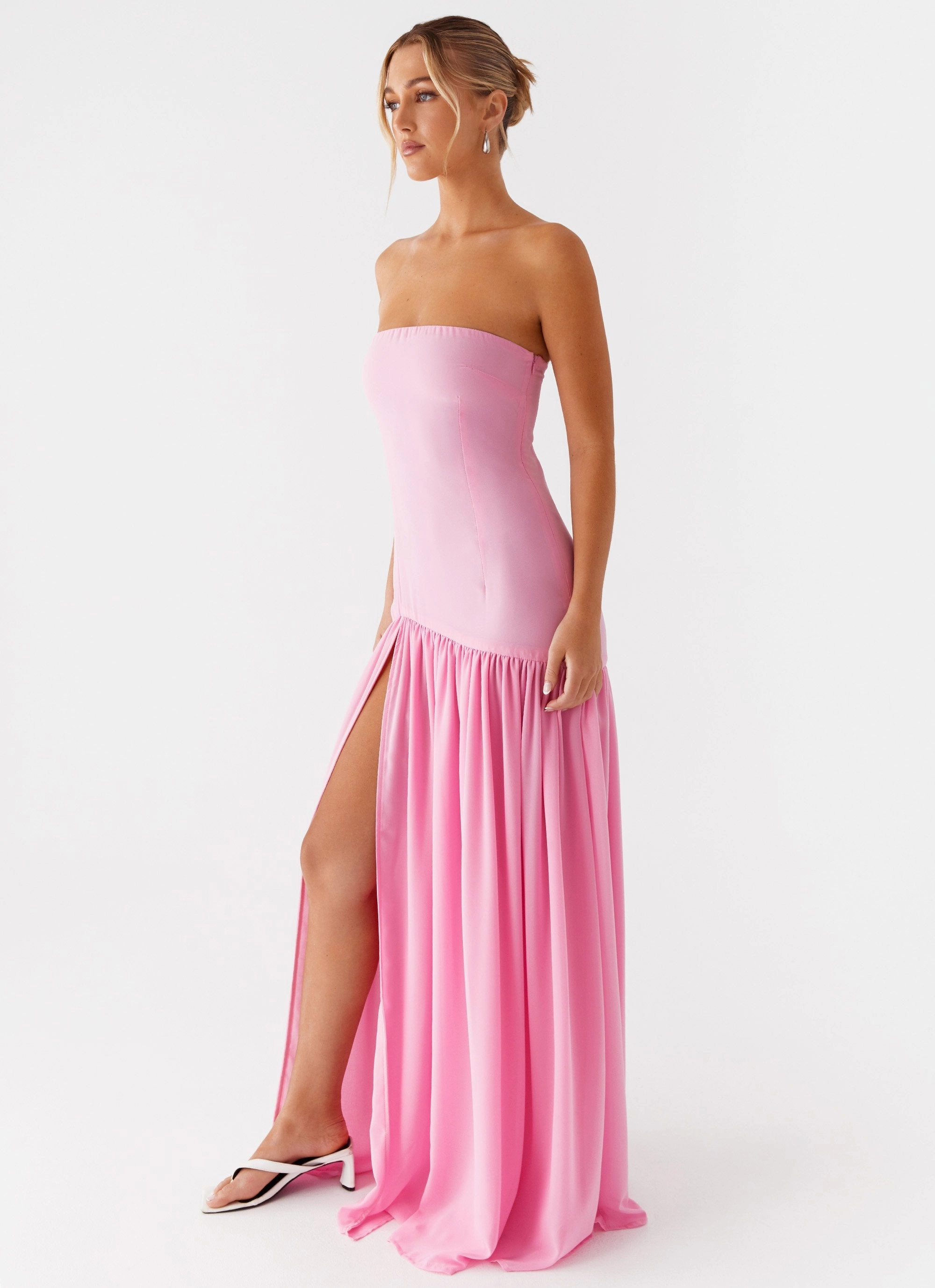 Eden Strapless Maxi Dress - Pink Pure Shape Seasonal Wear