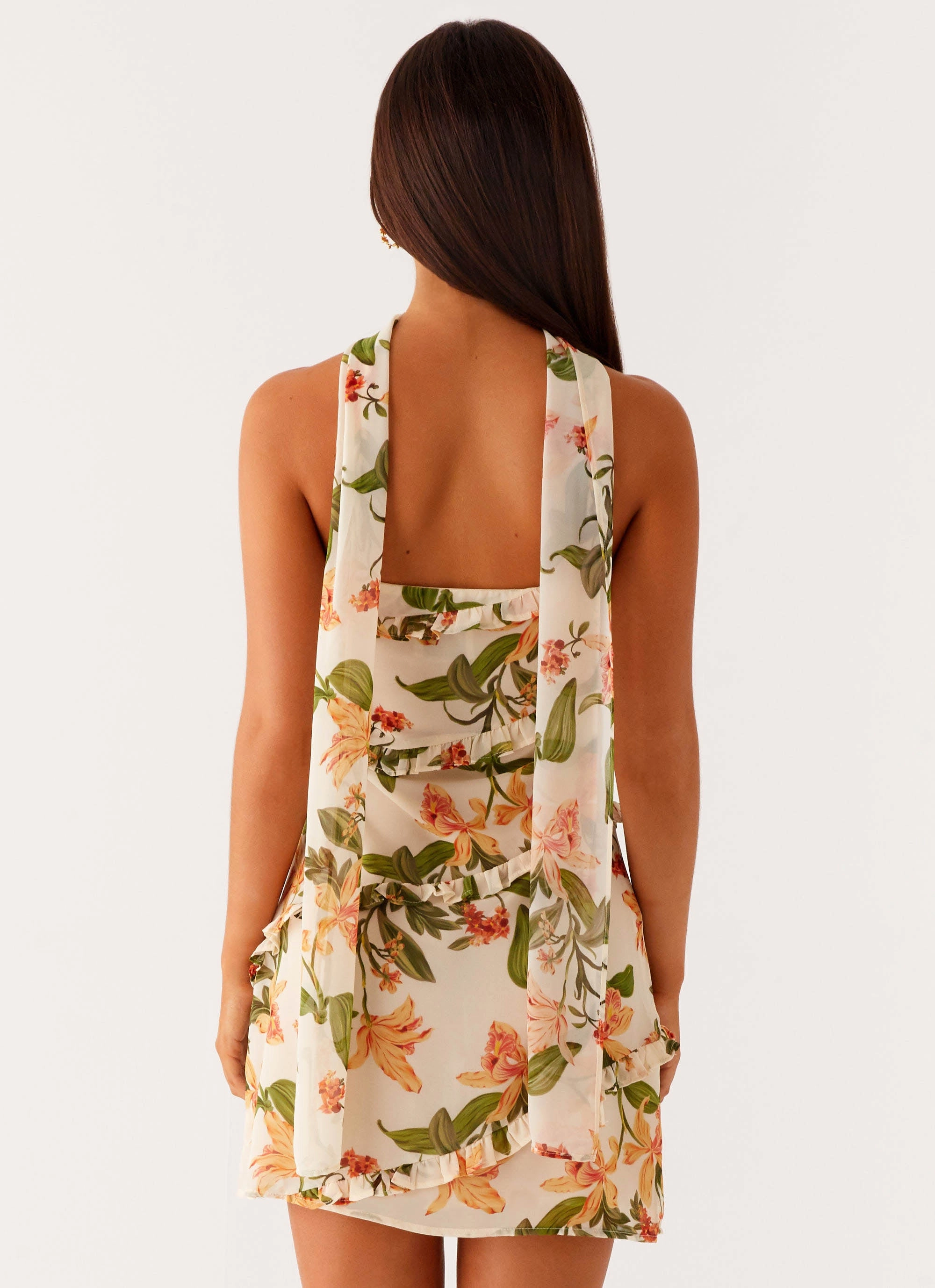 Effortless Fit Edwina Strapless Mini Dress - Floral Print