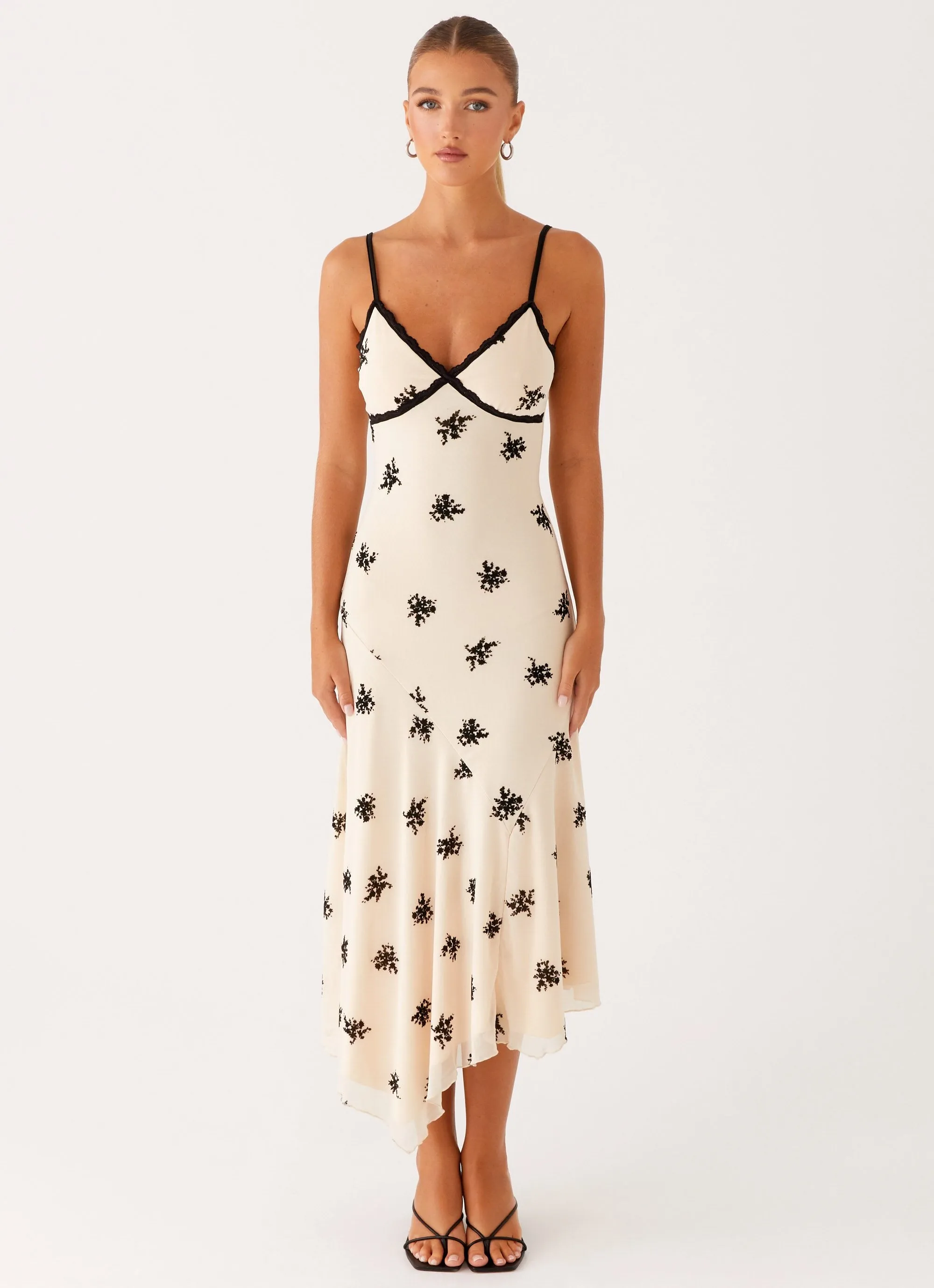 Amelia Midi Dress - Nude Bare Glow