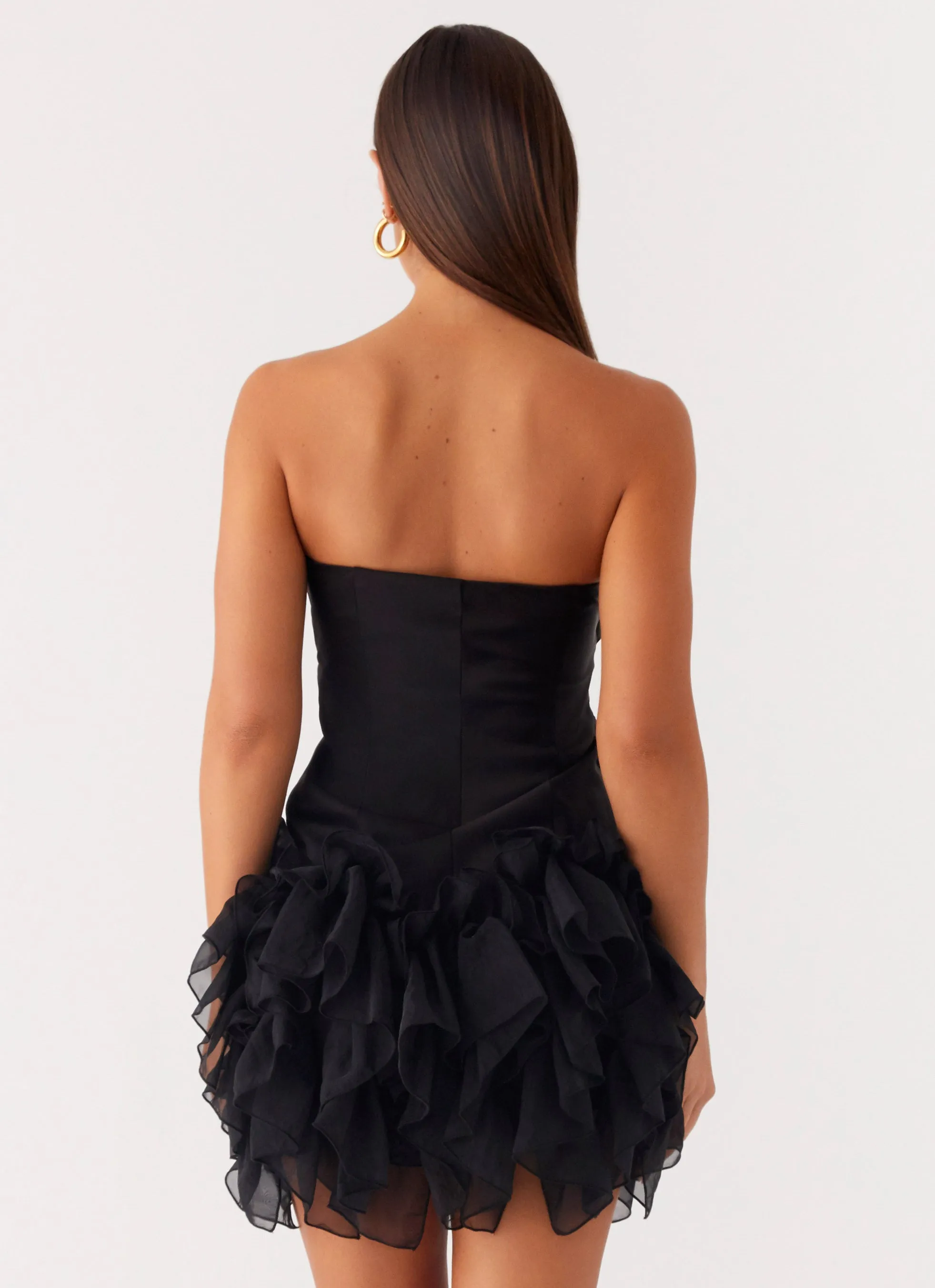 Arabian Nights Mini Dress - Black Neutral Aesthetic Mature Glam