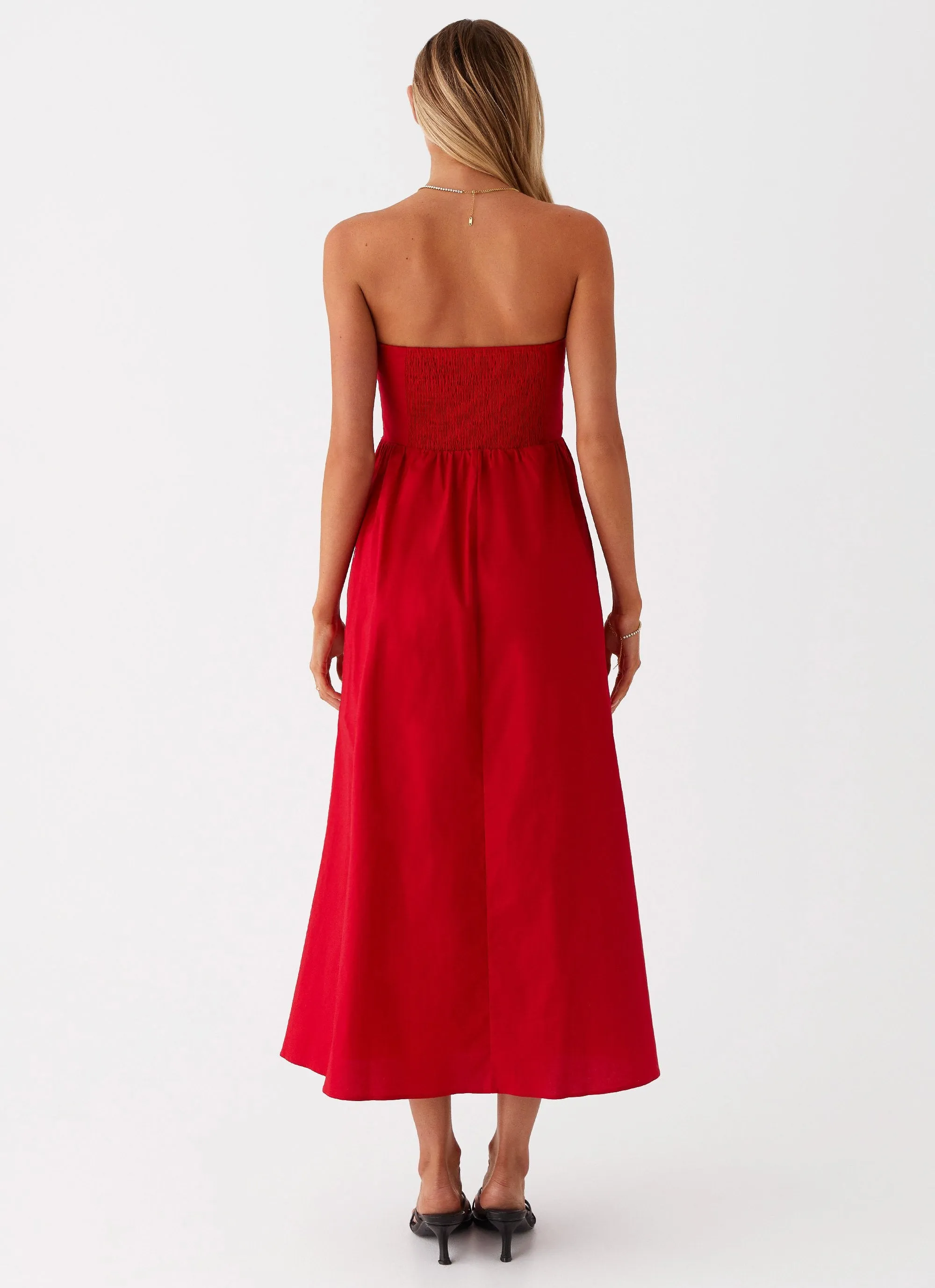 Urban Fit Love Me Later Midi Dress - Red