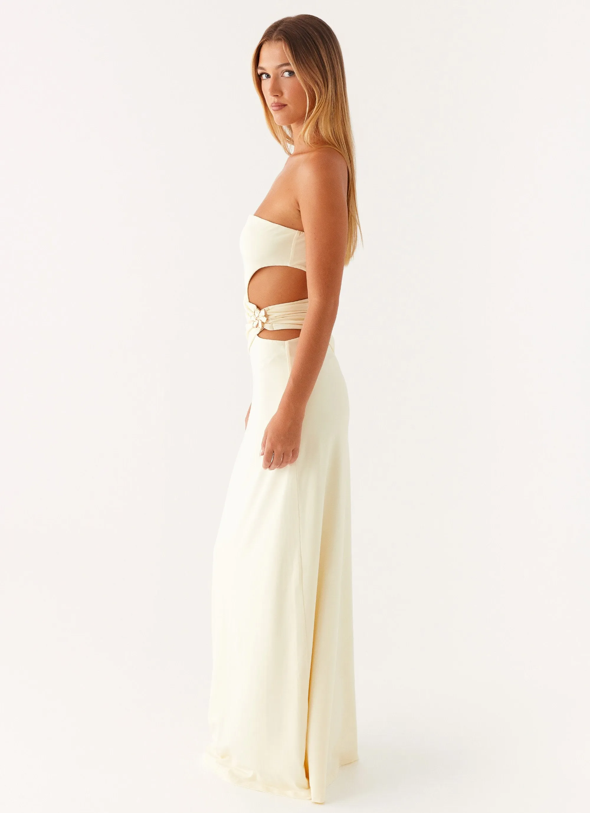 Anetta Maxi Dress - Yellow Reversible-Style Easy to Wear