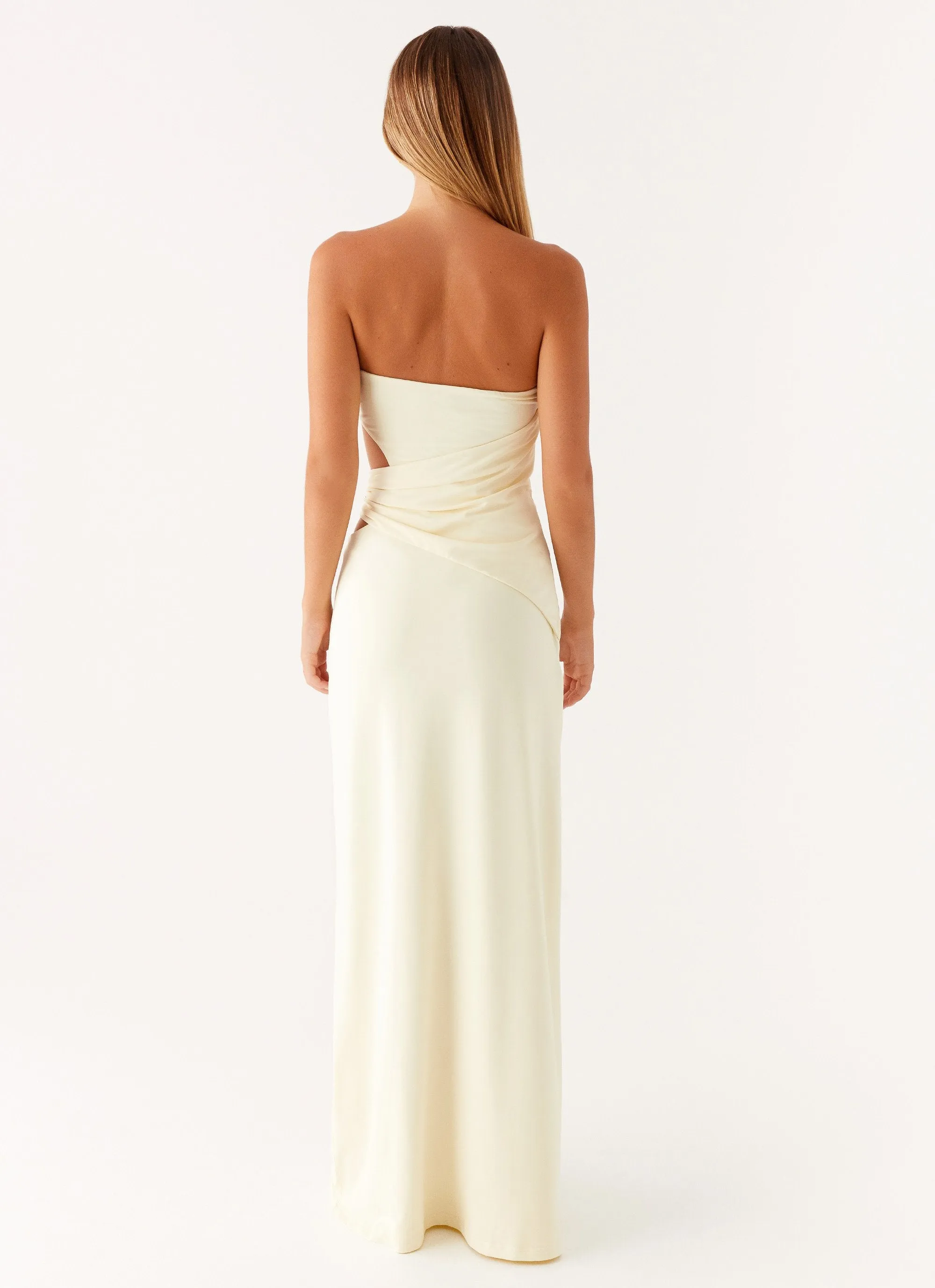 Casual Chic Lace Ease Anetta Maxi Dress - Yellow
