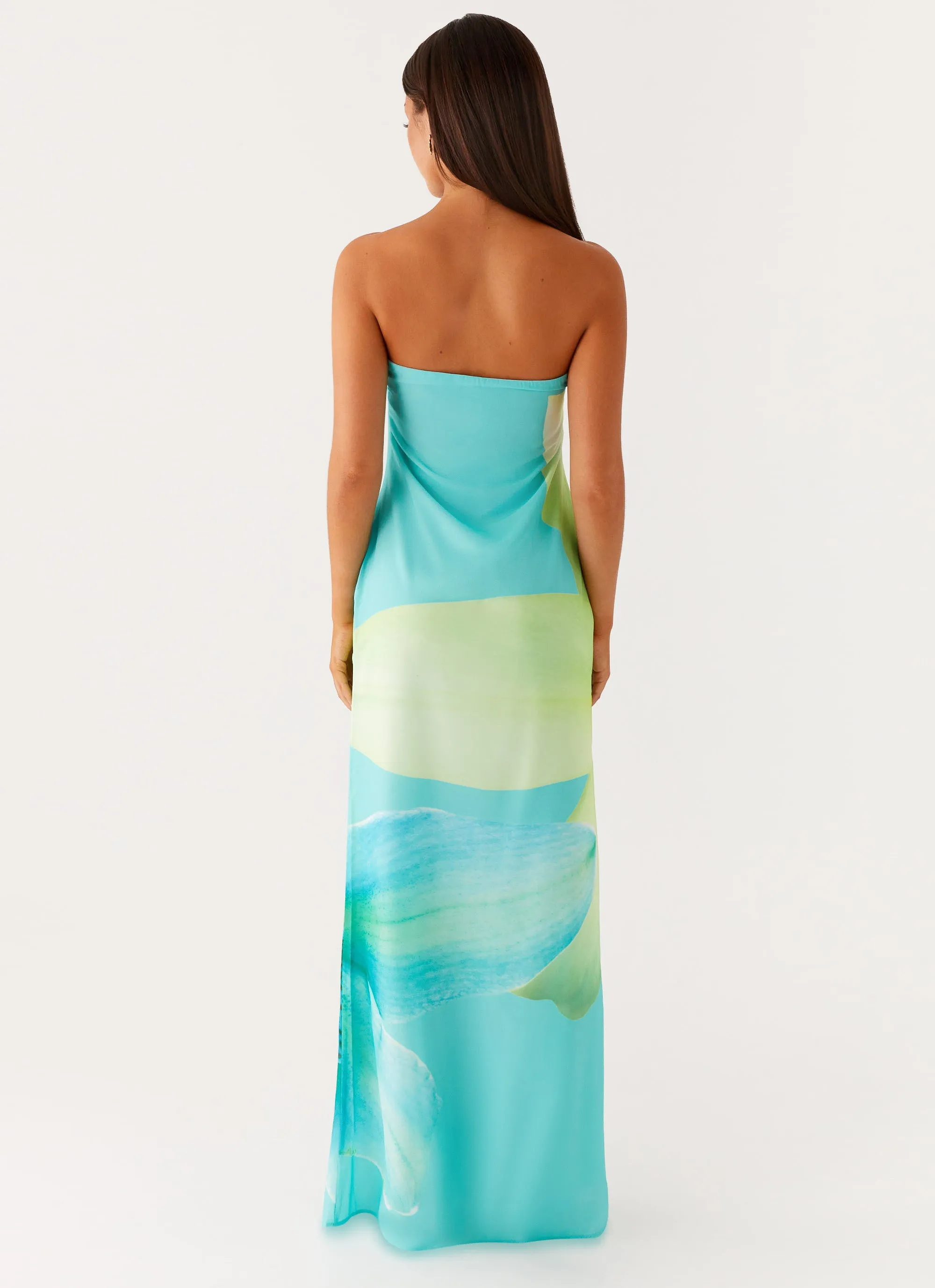Polished Style Darcy Maxi Dress - Turquoise Floral