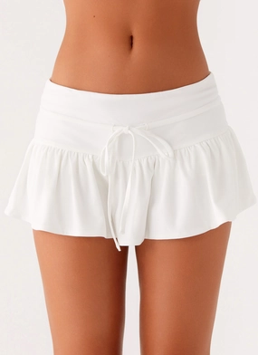 Weather Ready AbrasionResistantFabric Landon Mini Skort - White