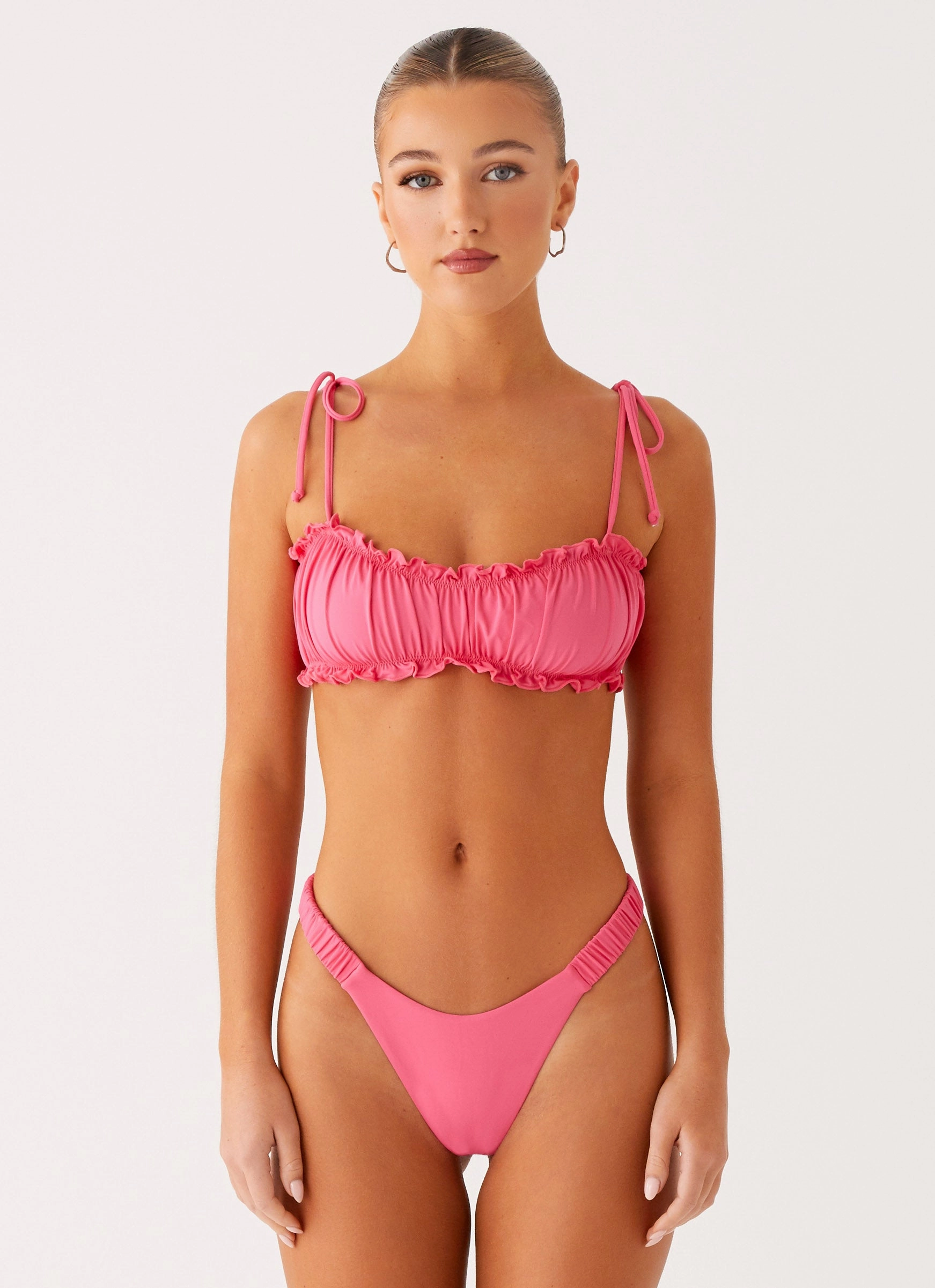 El Nido Bikini Top - Pink applique venue semi-formal look