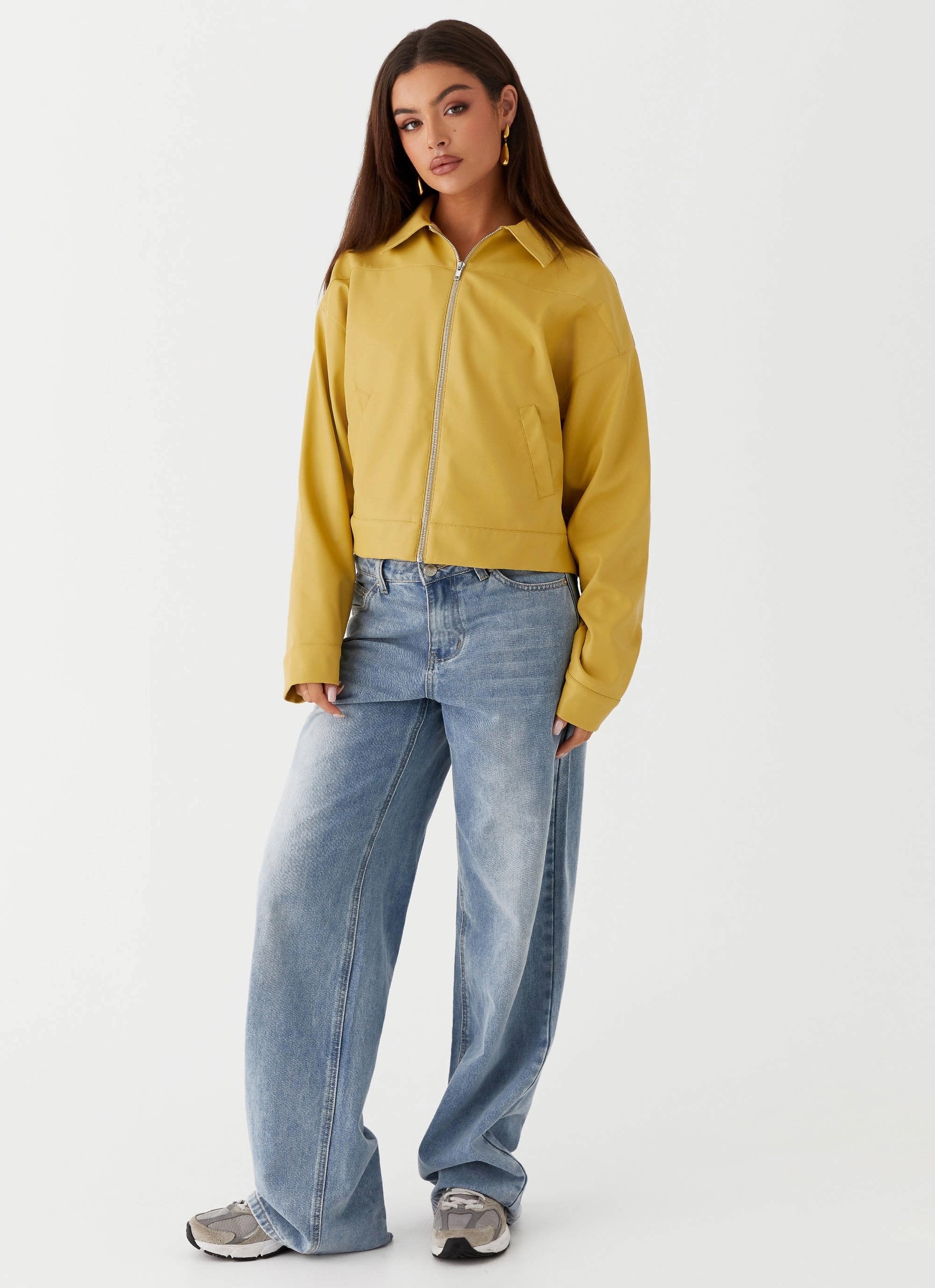 ReinforcedSeams Elara Oversized Jacket - Yellow