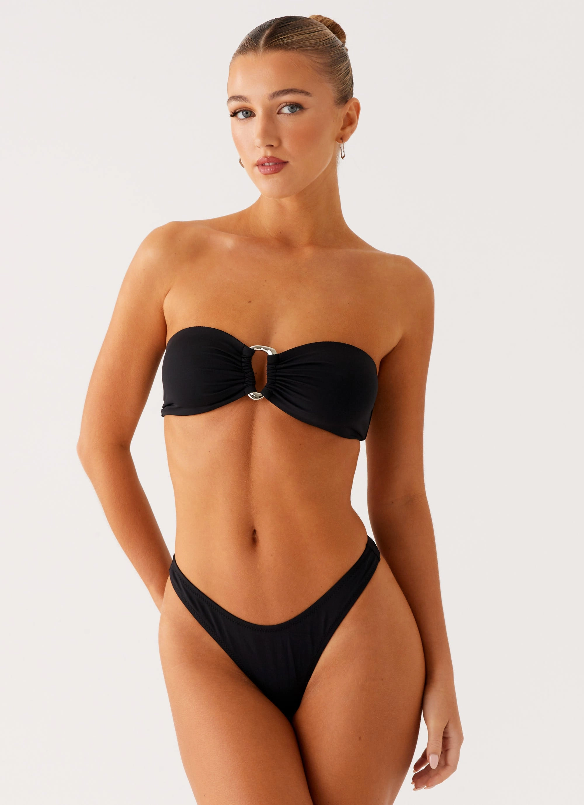 Cuba Bikini Bottoms - Black NonRestrictive logoed