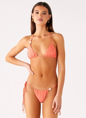 Ryland Bead Bikini Top - Coral Freedom of movement hydro power