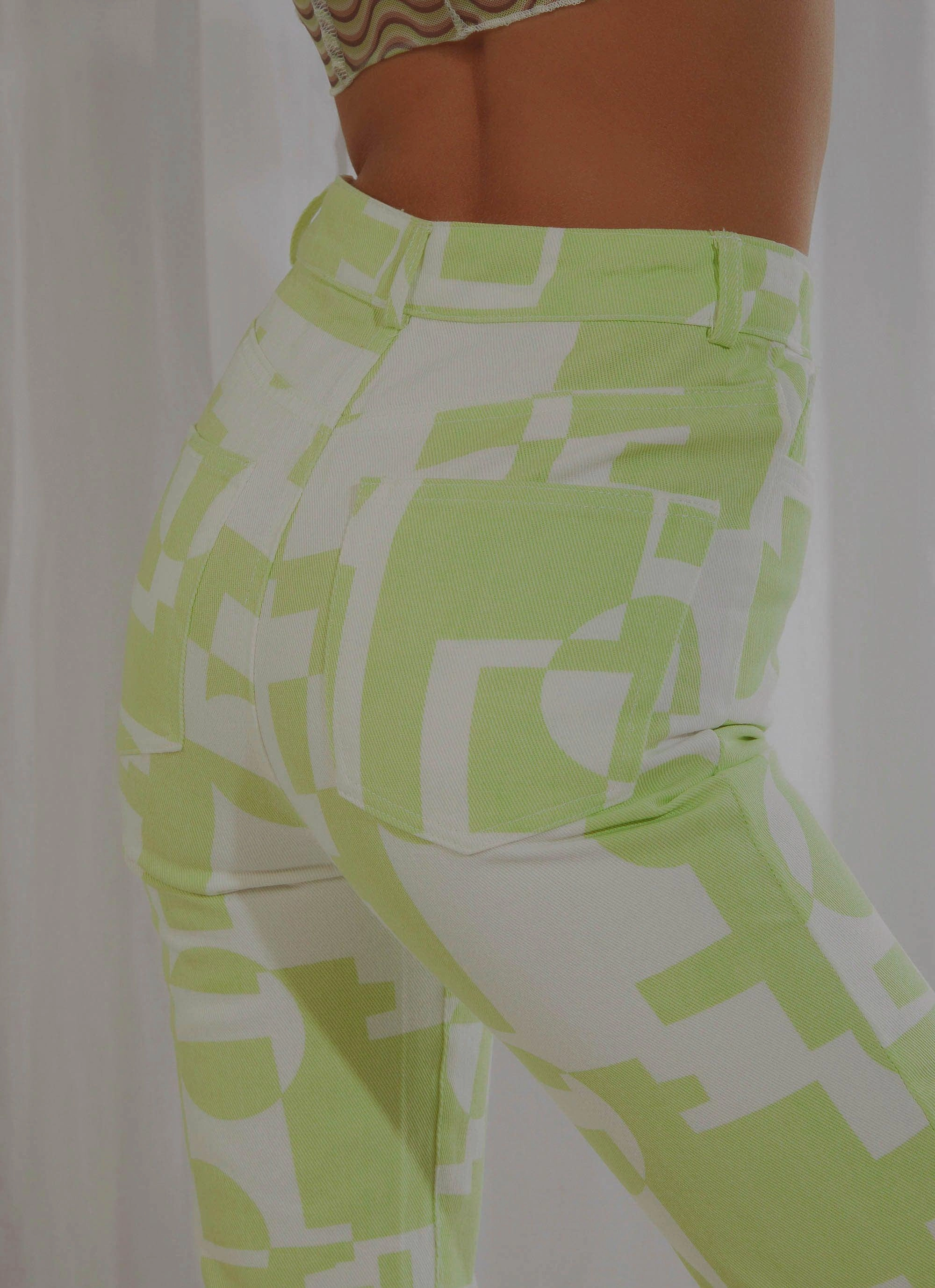 NonIrritatingStitching Electric Avenue Pants - Lime
