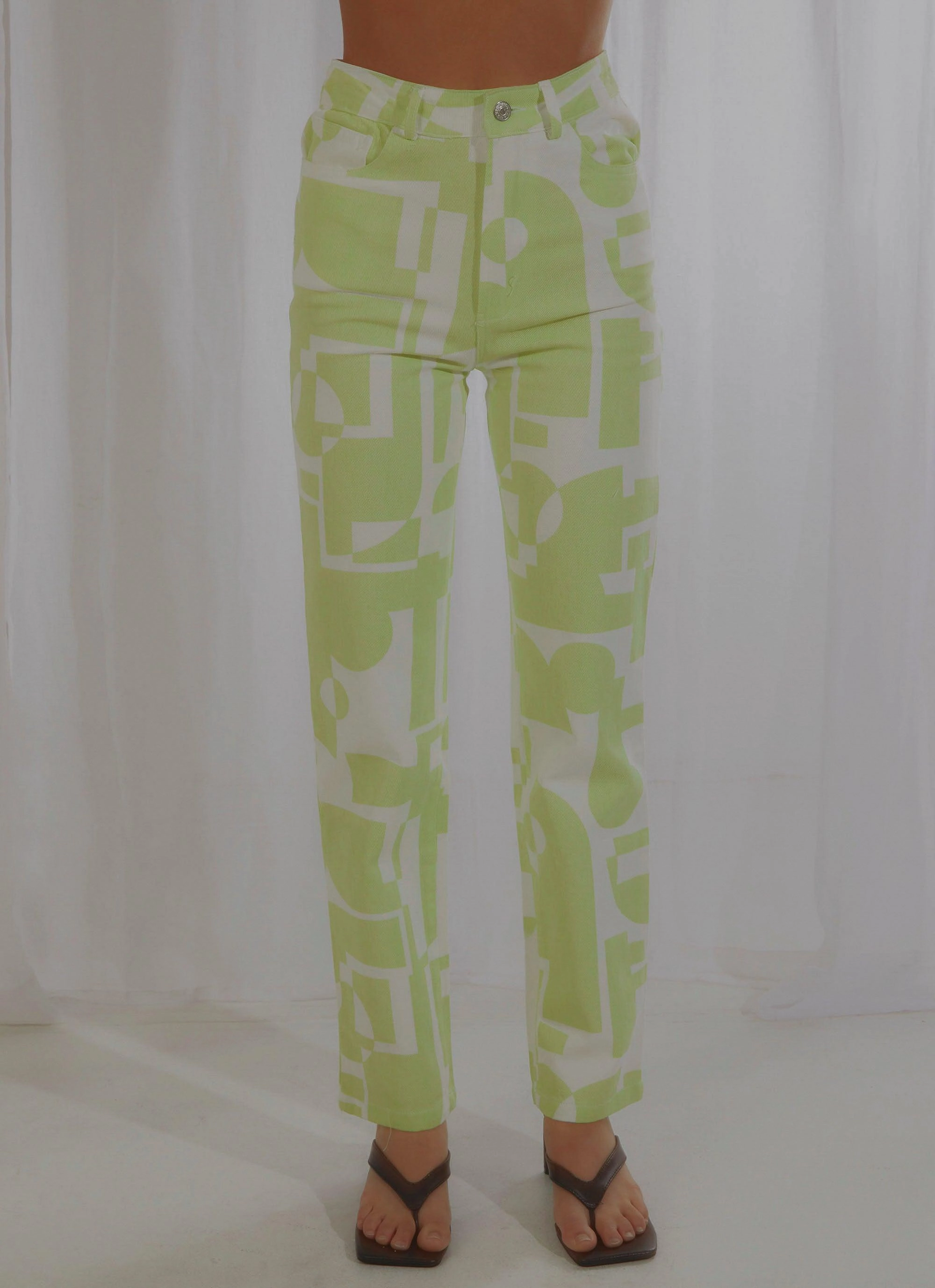 Flex Wear Electric Avenue Pants - Lime