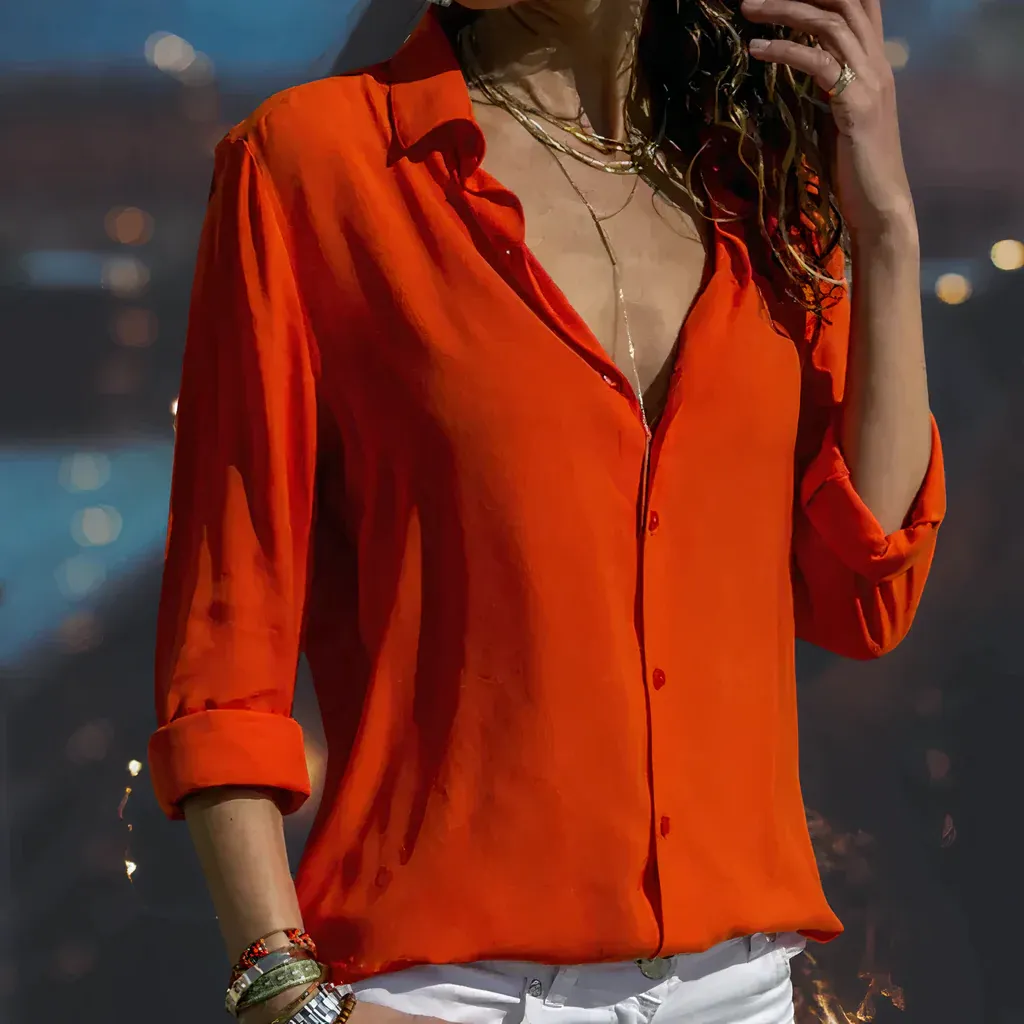 Elegant chiffon blouse for women