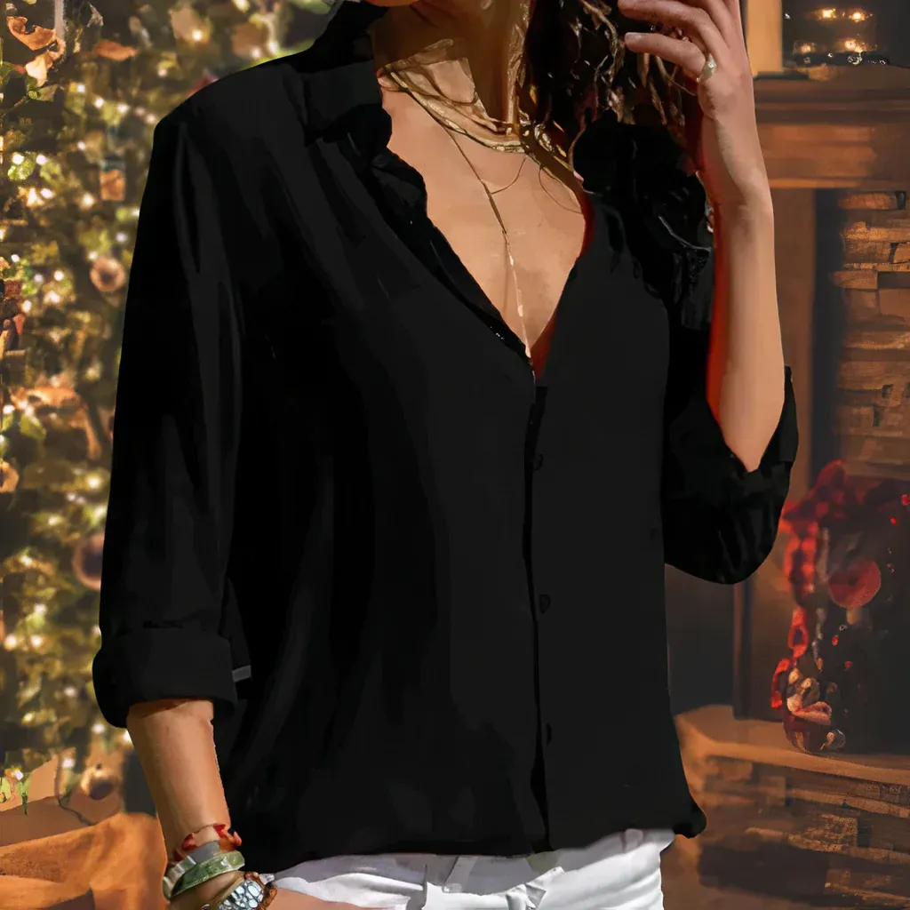 Elegant chiffon blouse for women