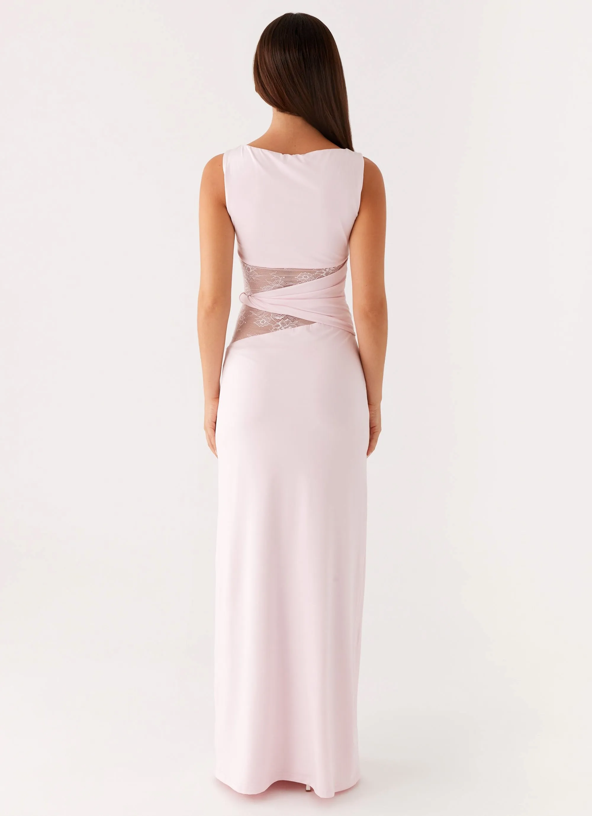 Karma Maxi Dress - Pink Lightweight Smooth Surface