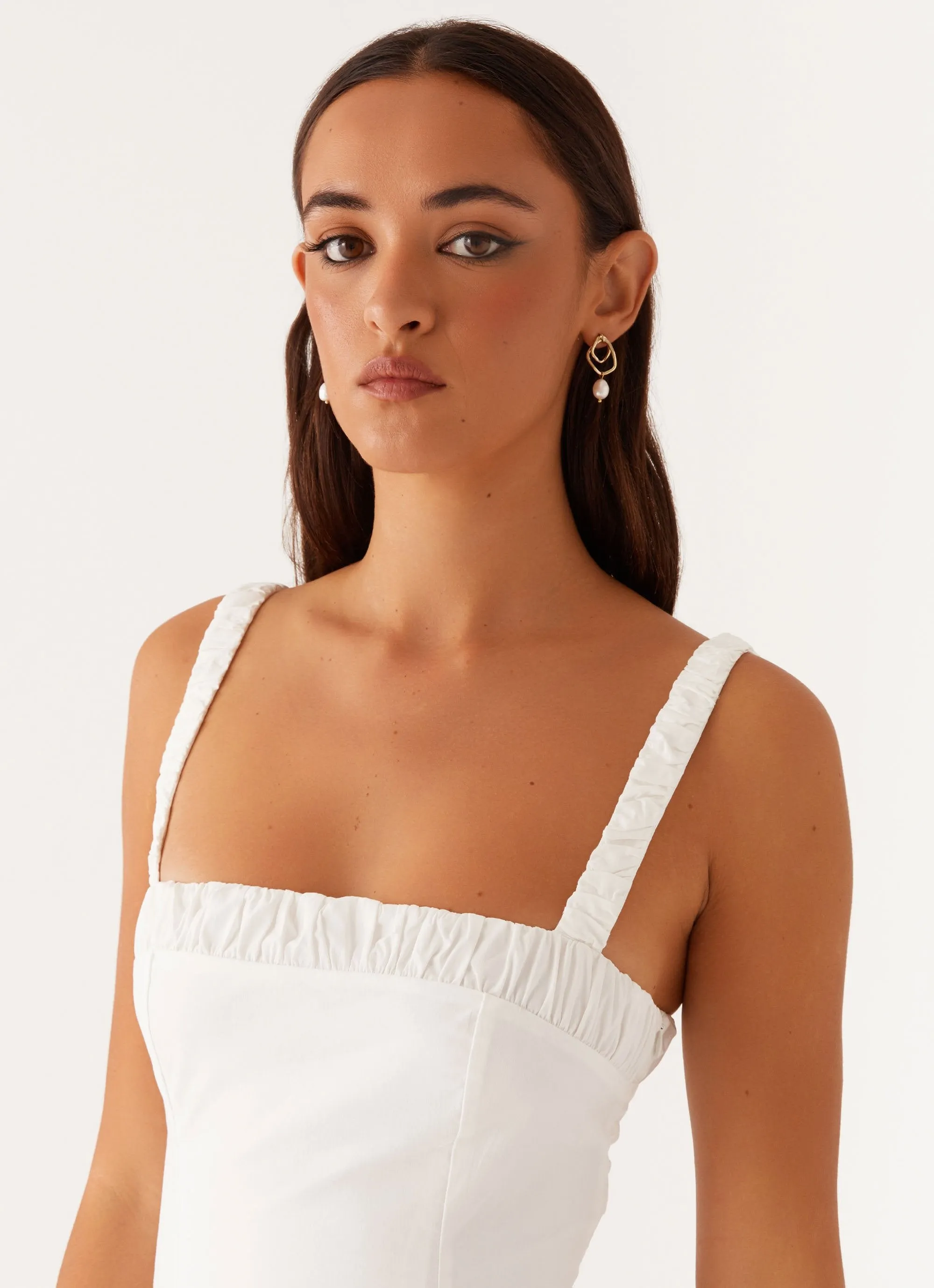 Luxe Mood Enola Midi Dress - White