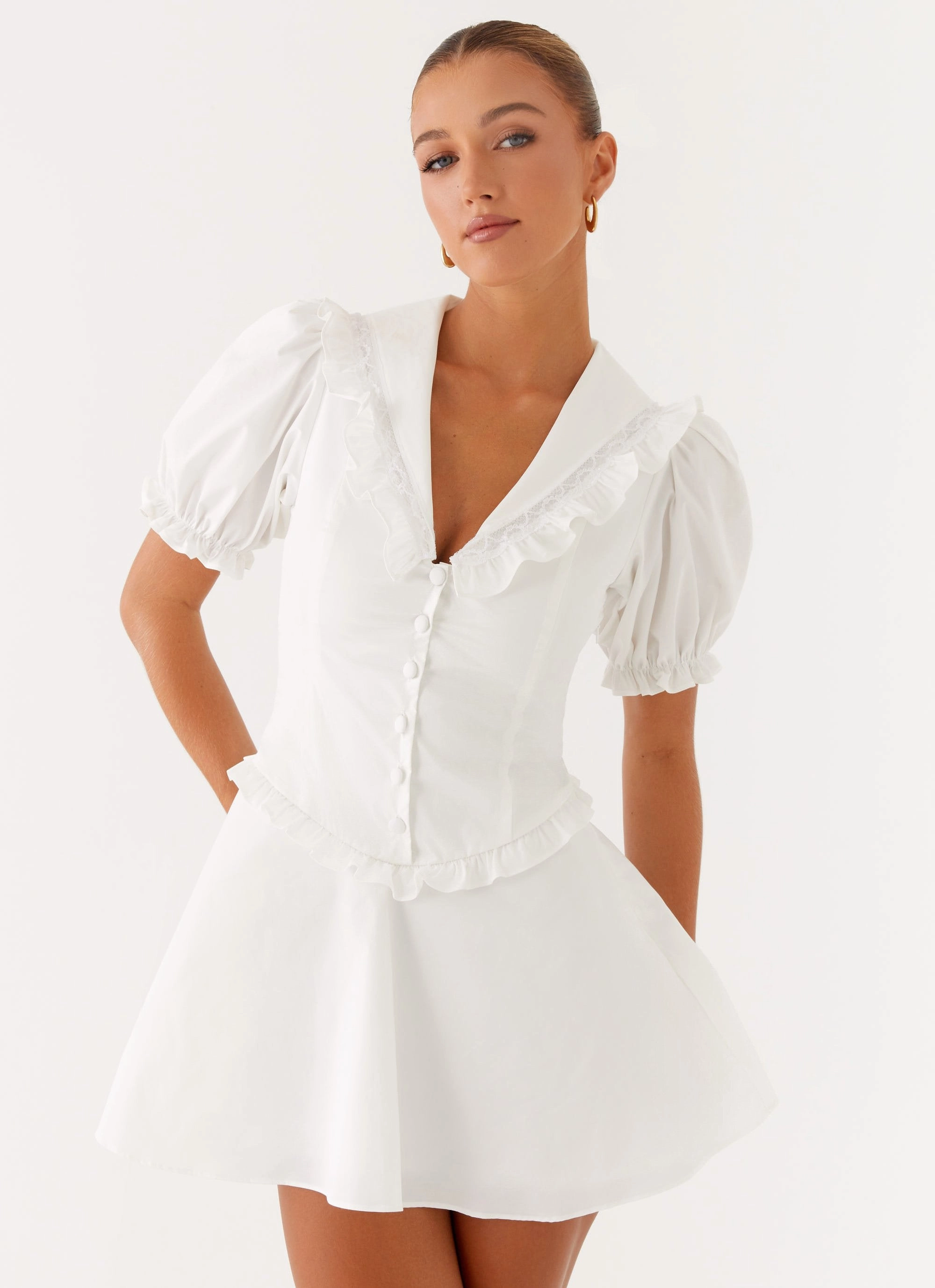 Clean Chic Seana Mini Dress - White