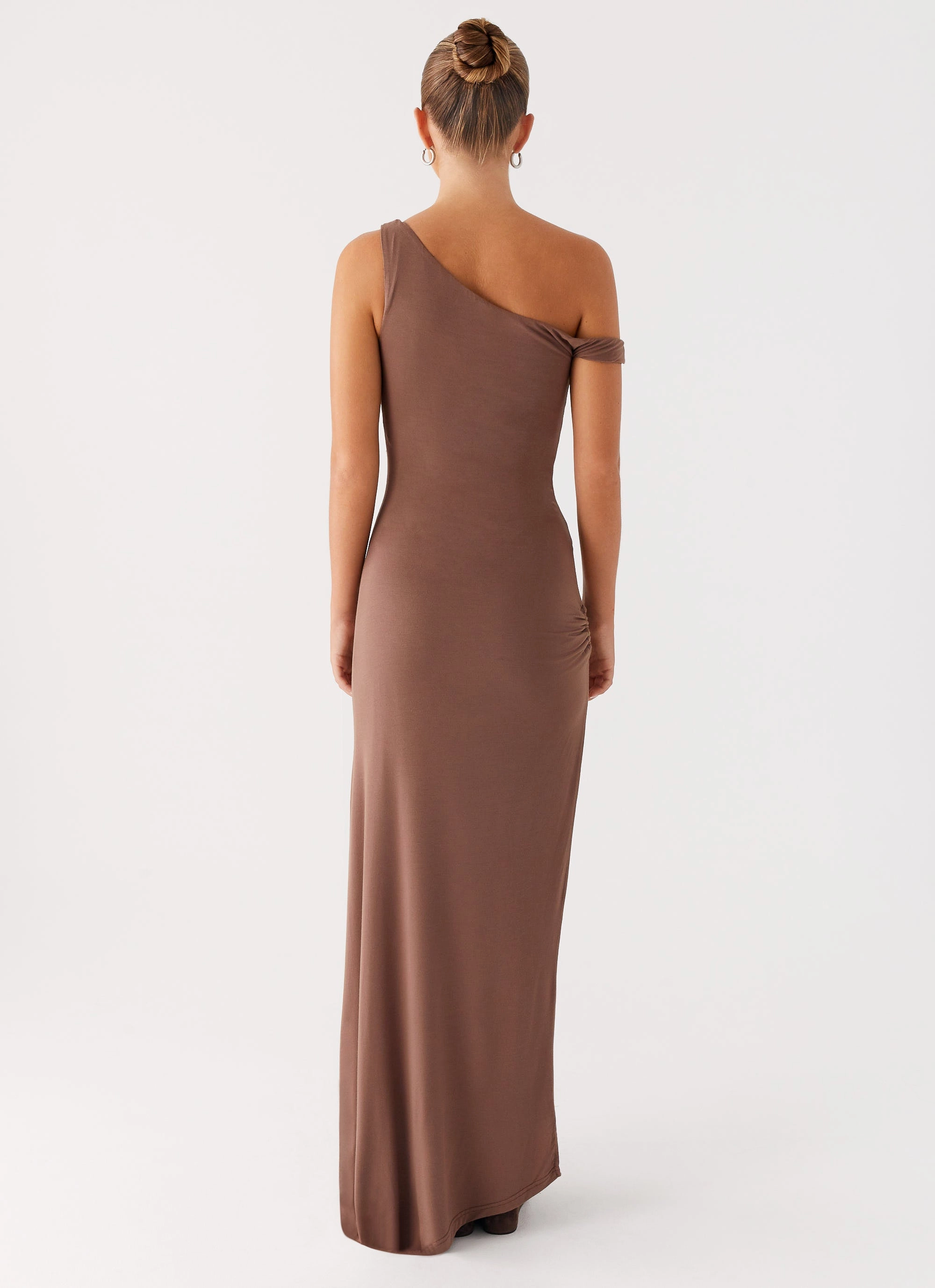 Dalla Maxi Dress - Dark Chocolate Inner Glow Playful-Detail