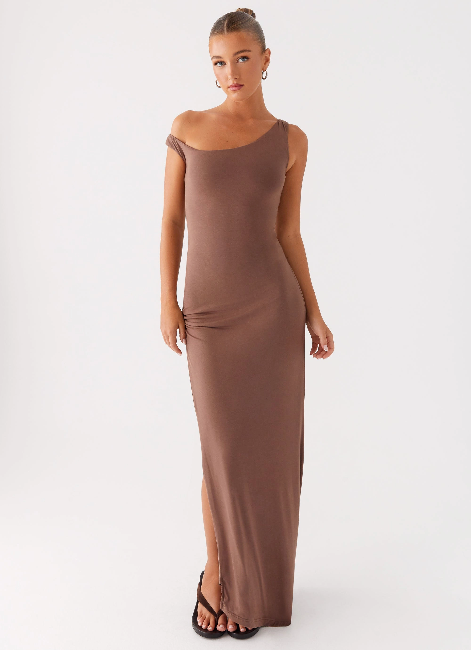 Dalla Maxi Dress - Dark Chocolate Sleek Tone