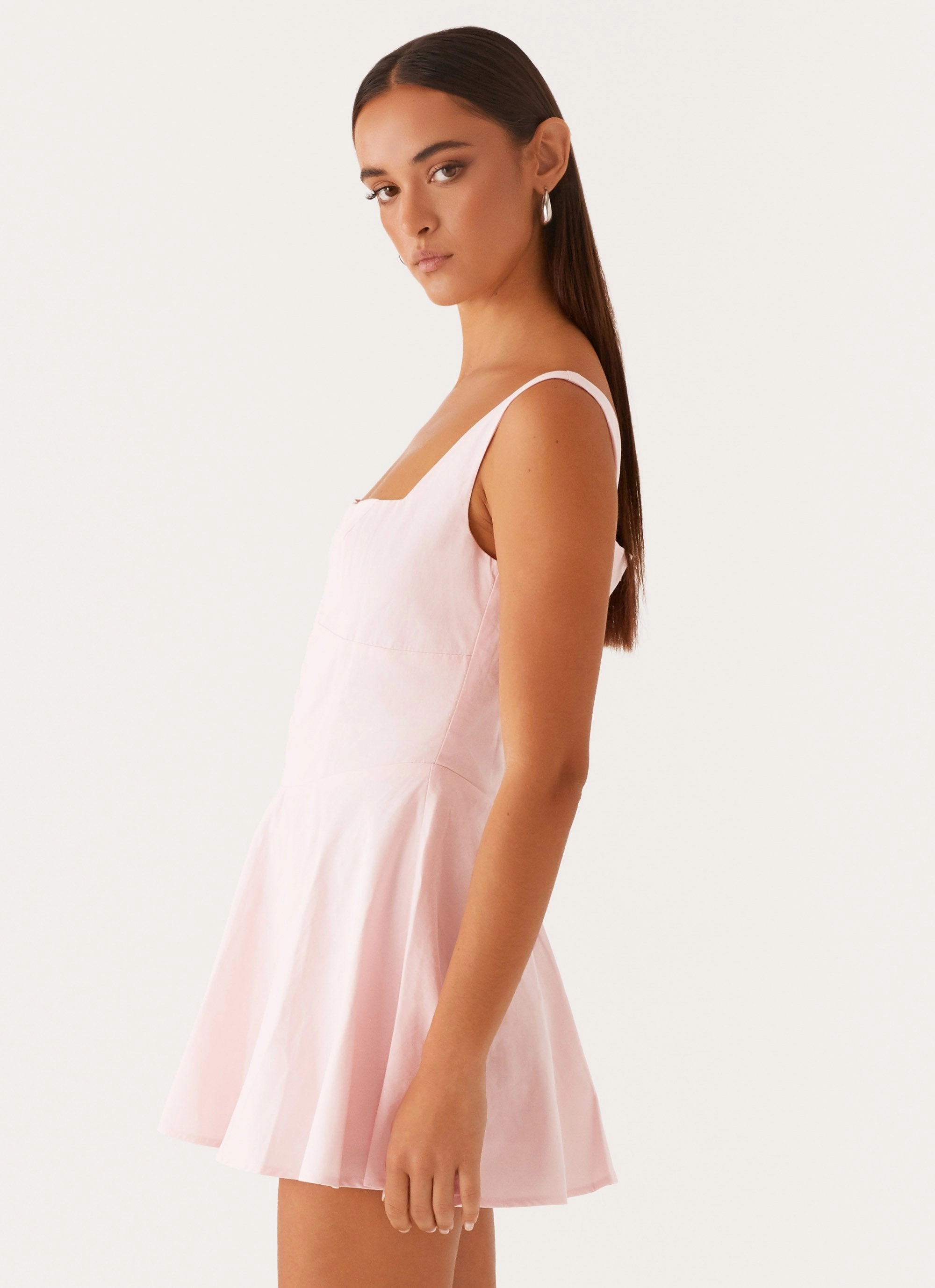 The Isle Mini Dress - Pink Perfect For Work Flattering Layers