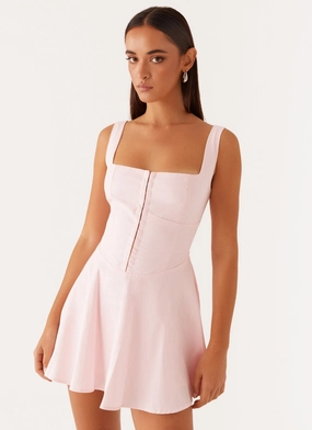 The Isle Mini Dress - Pink Lounge Style
