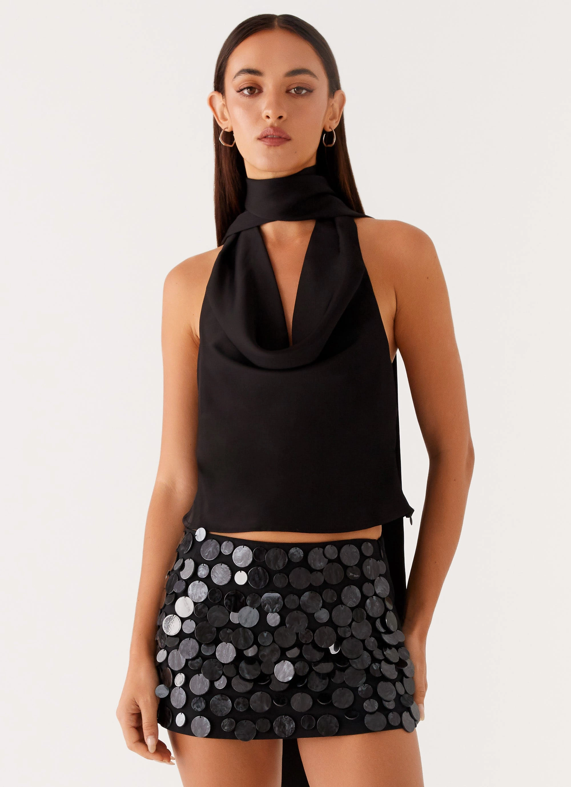 Movie Star Mini Skirt - Black Quick Layering Flattering Cut
