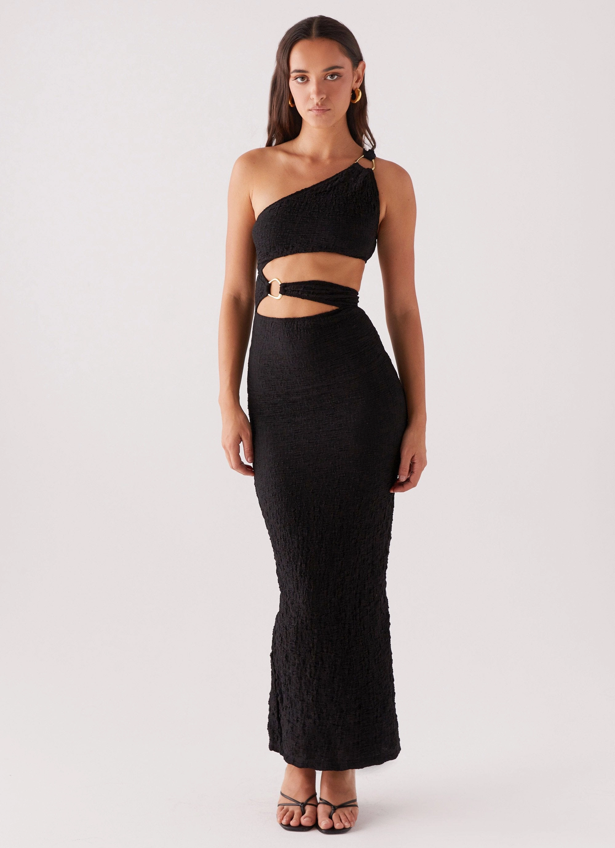 Rose Flush Travel piece North Haven Maxi Dress - Black
