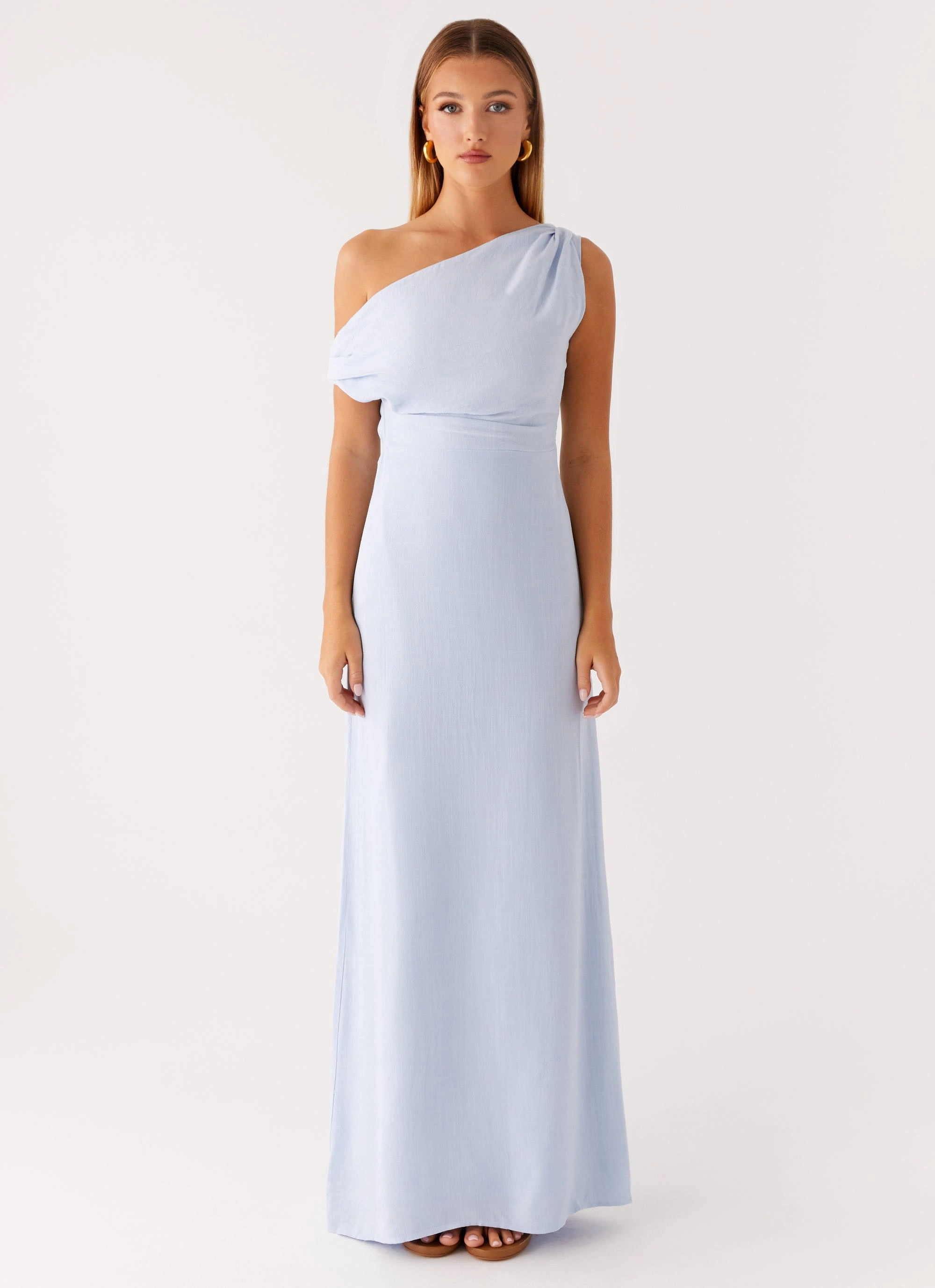 Lady Love Linen Maxi Dress - Blue All-day Comfort Soul Warm