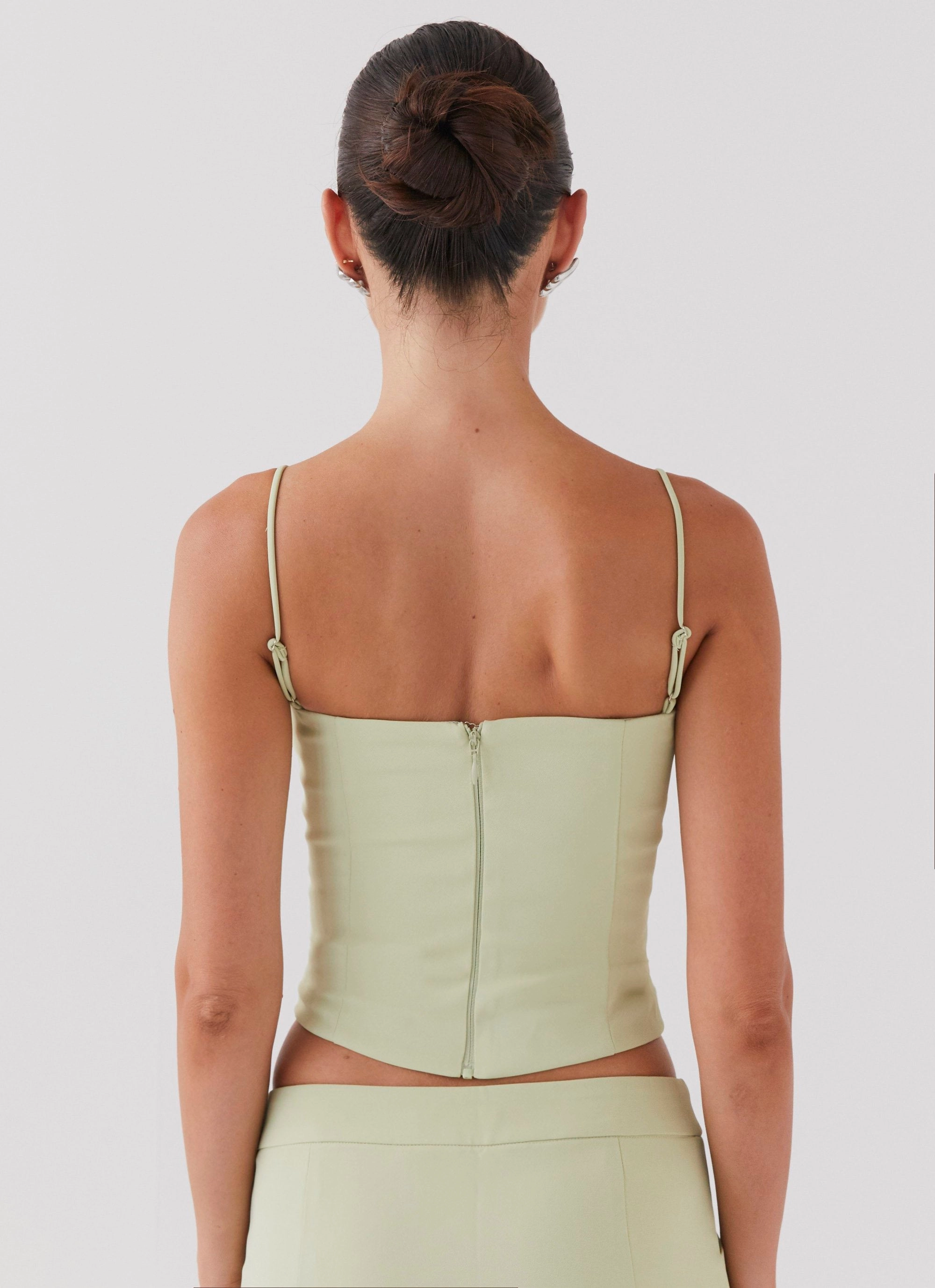 Eliana Crop Top - Green Zest Fashionable Tank