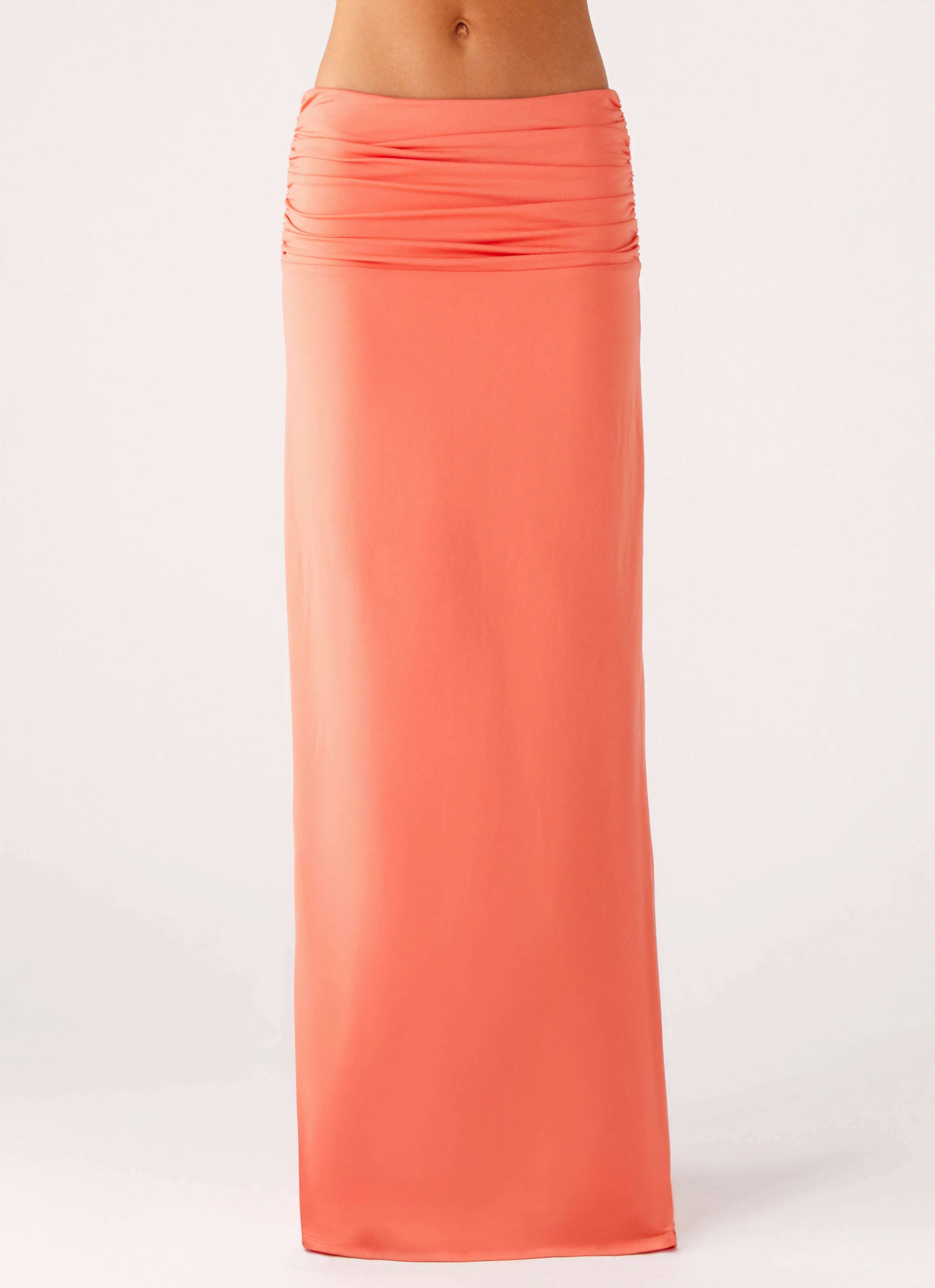 Elisabetta Maxi Skirt - Coral AbrasionResistant Breathable Wearable