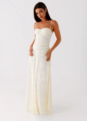 Elsa Maxi Dress - Ivory Fit Choice Casual maxi dress