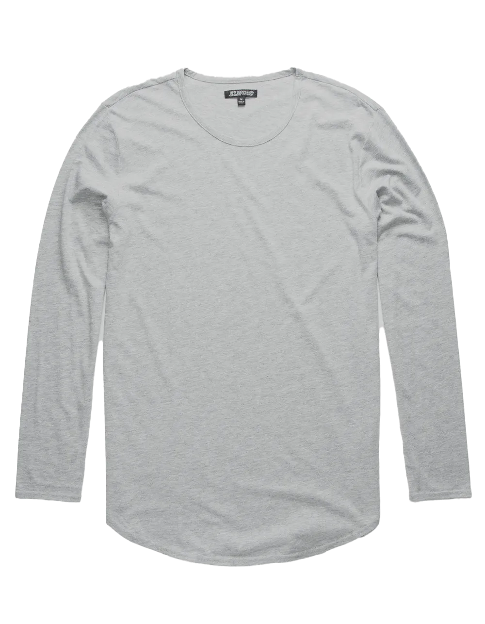 ELWOOD L/S CURVED HEM SHIRT H GRY - EMT013859